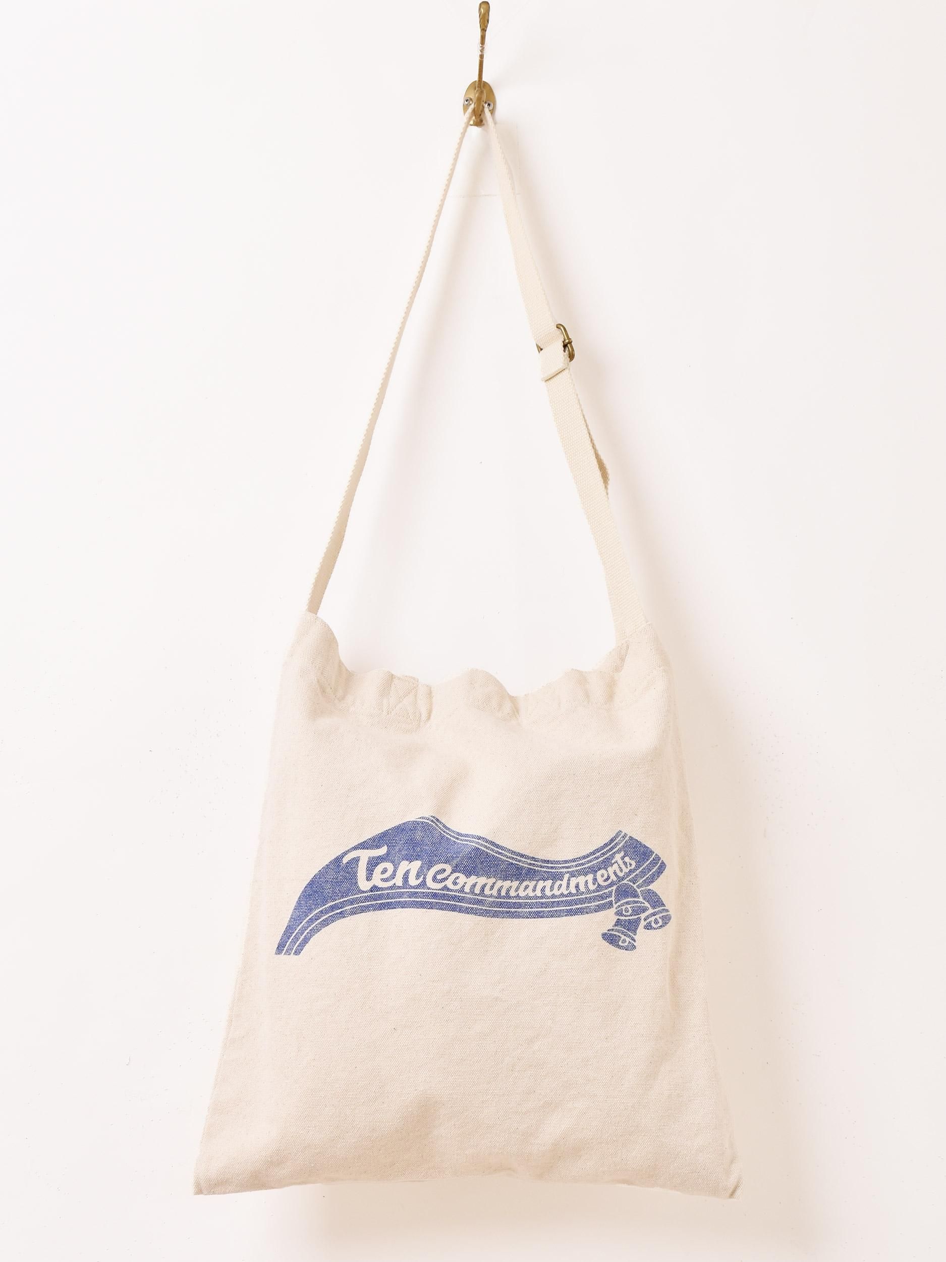 プリント ショルダートートバッグ 「Tencommanaments」 - 古着屋
