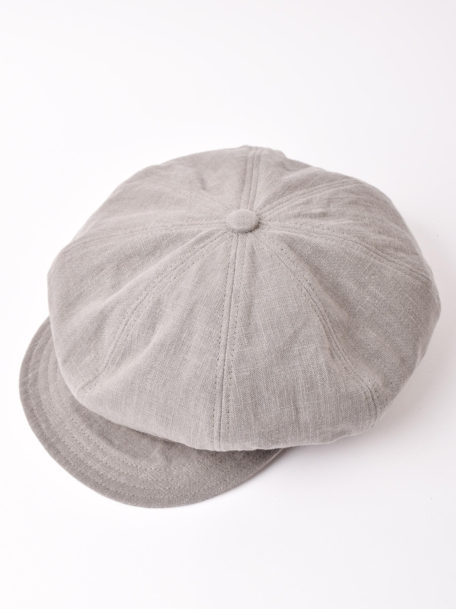 3色展開】リネンキャスケット グレー - 古着屋グレープフルーツ ムーン