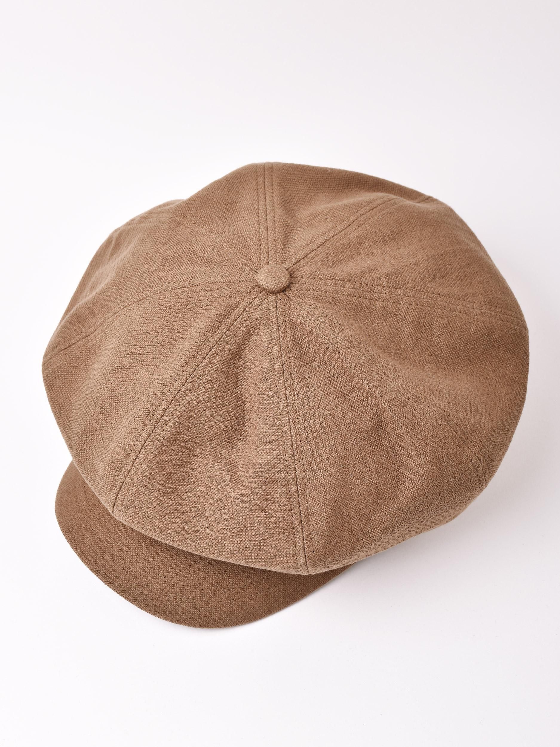 2色展開】8パネル キャスケット ブラウン - 古着屋グレープフルーツ