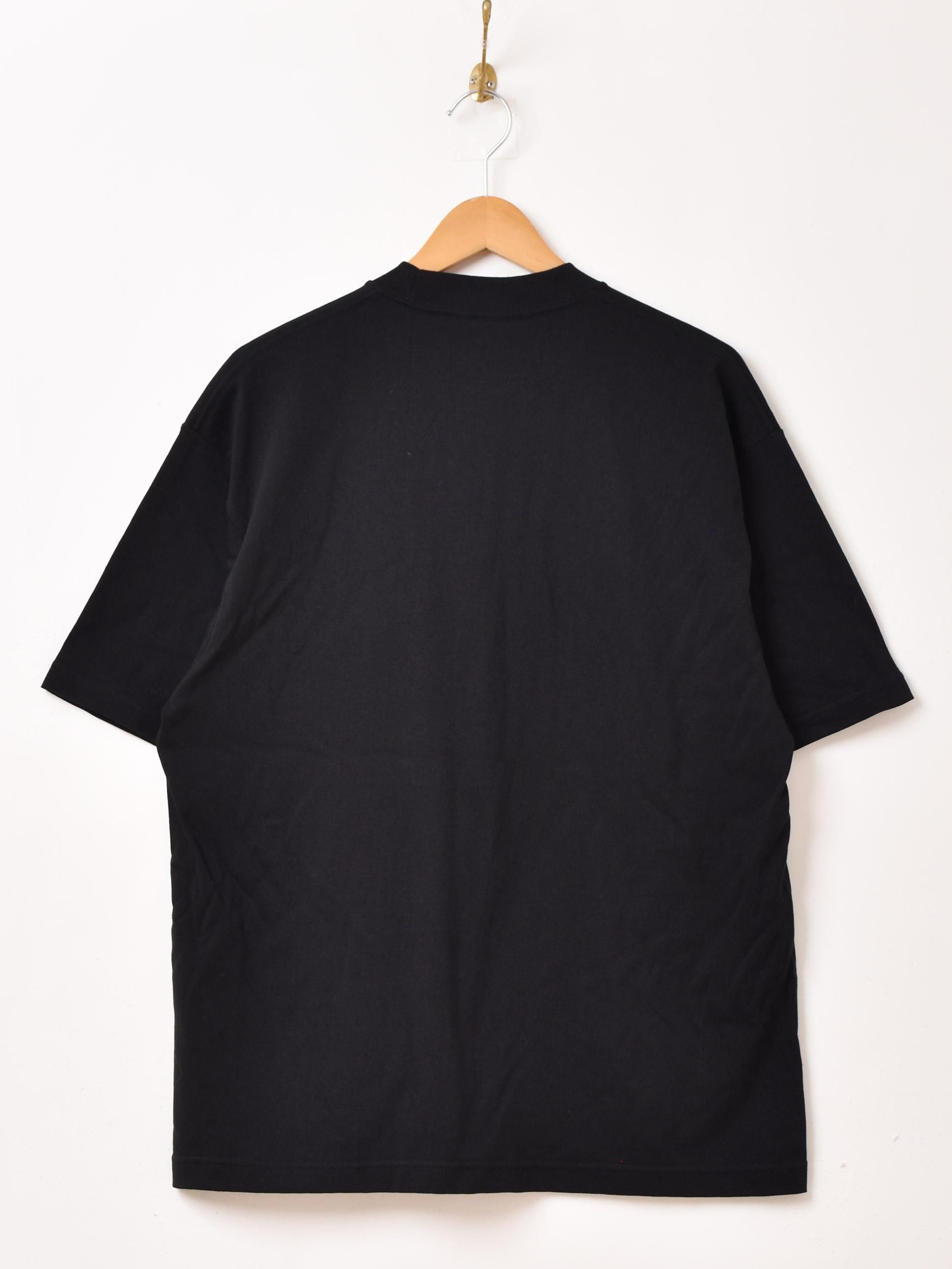 プリントTシャツ 「BEER PIZZA」 ブラック - 古着屋グレープフルーツ