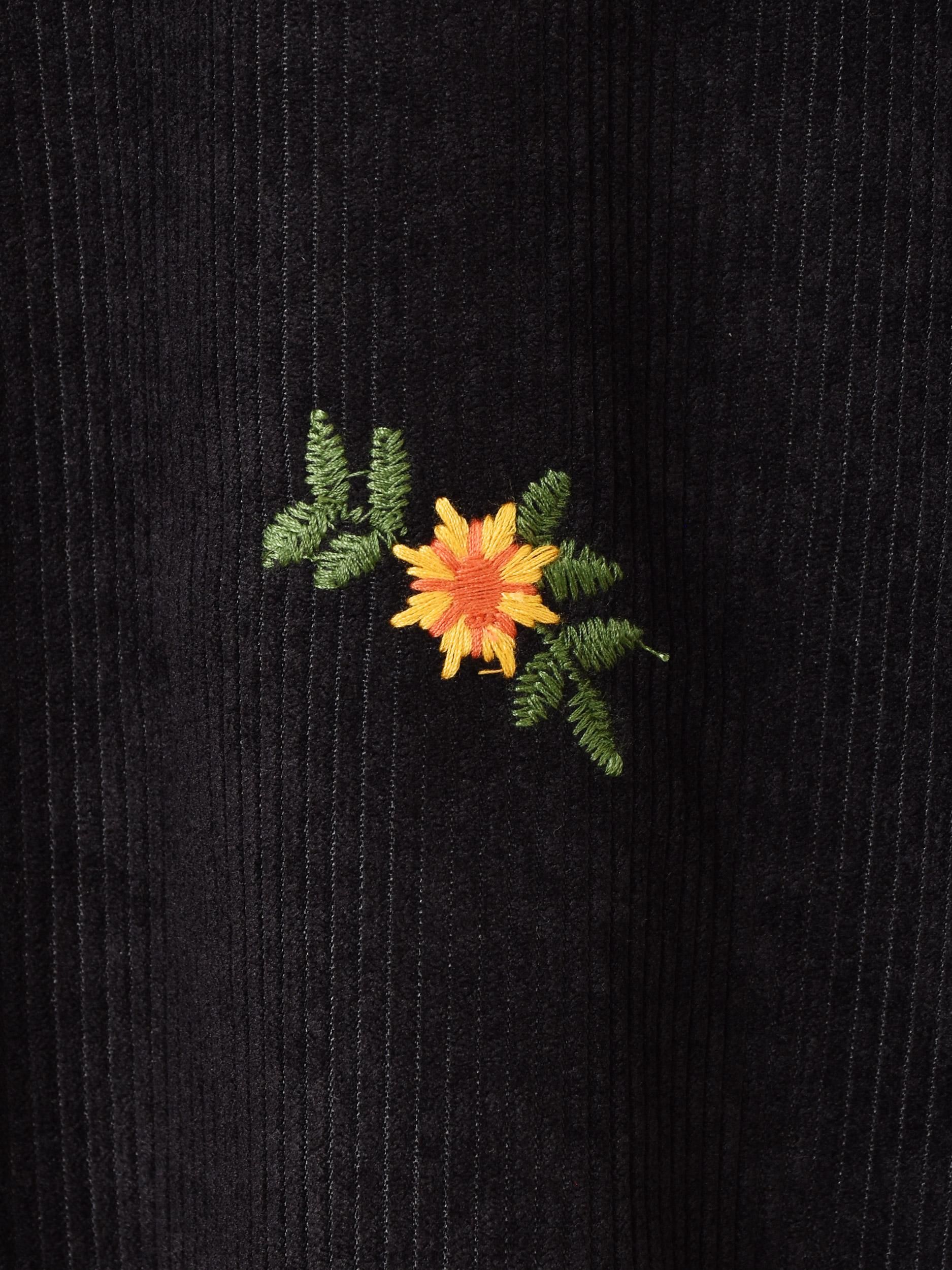 2色展開】「Elcamino」長袖 コーデュロイ フラワー刺繍 2色展開】「Elcamino」長袖 コーデュロイ フラワー刺繍