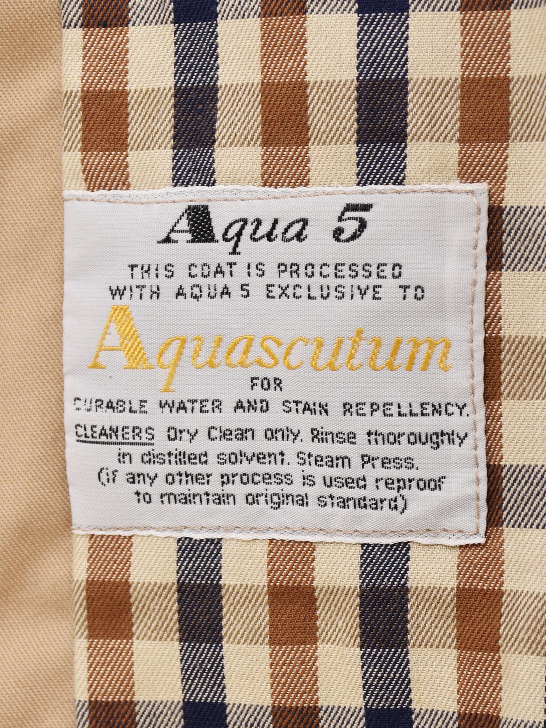Aquascutum Aqua5 コート | バルマカーン - 古着屋 Aquascutum Aqua5 コート | バルマカーン - 古着屋