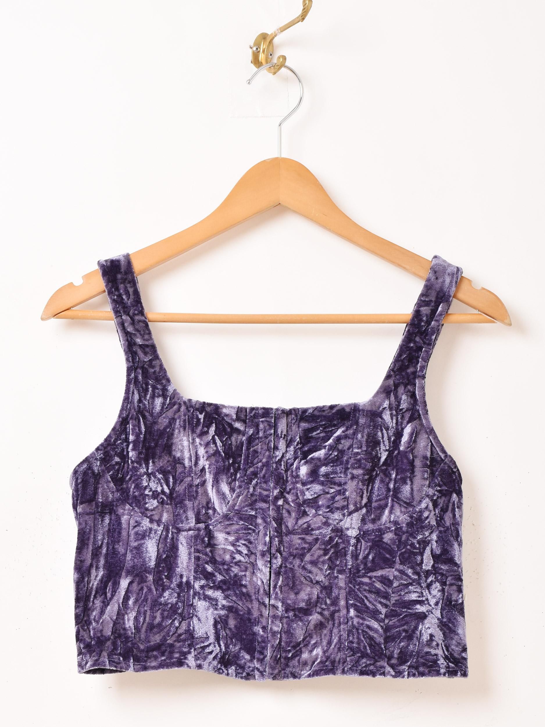 4色展開】「Meridian」クラッシュベロア ビスチェ ブラック - 古着屋