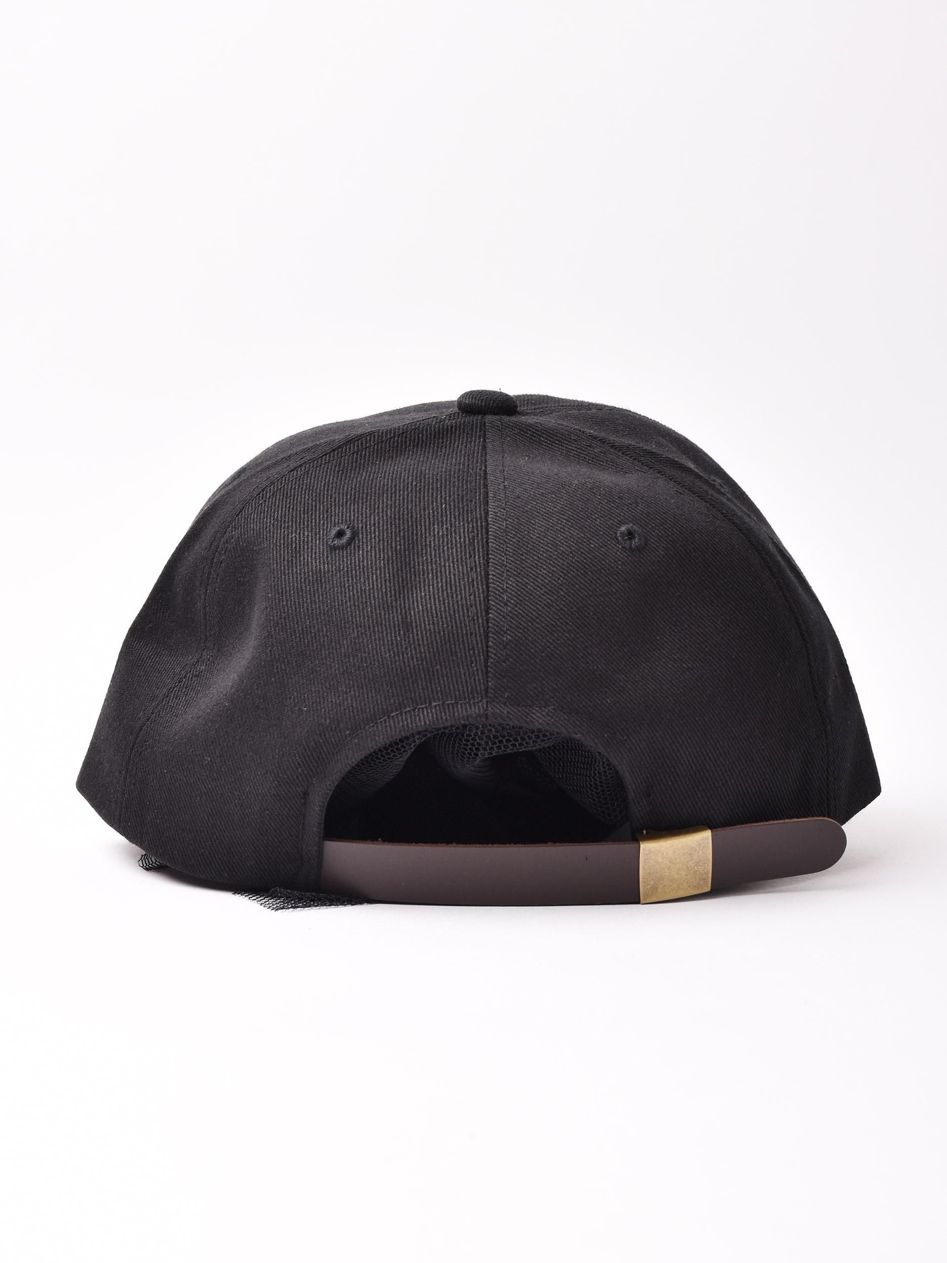 黒い軍用キャップ 金色エンブレム付き VISION LOGO CHAMPIONS CAP / BLACK | ZETA DIVISION STORE