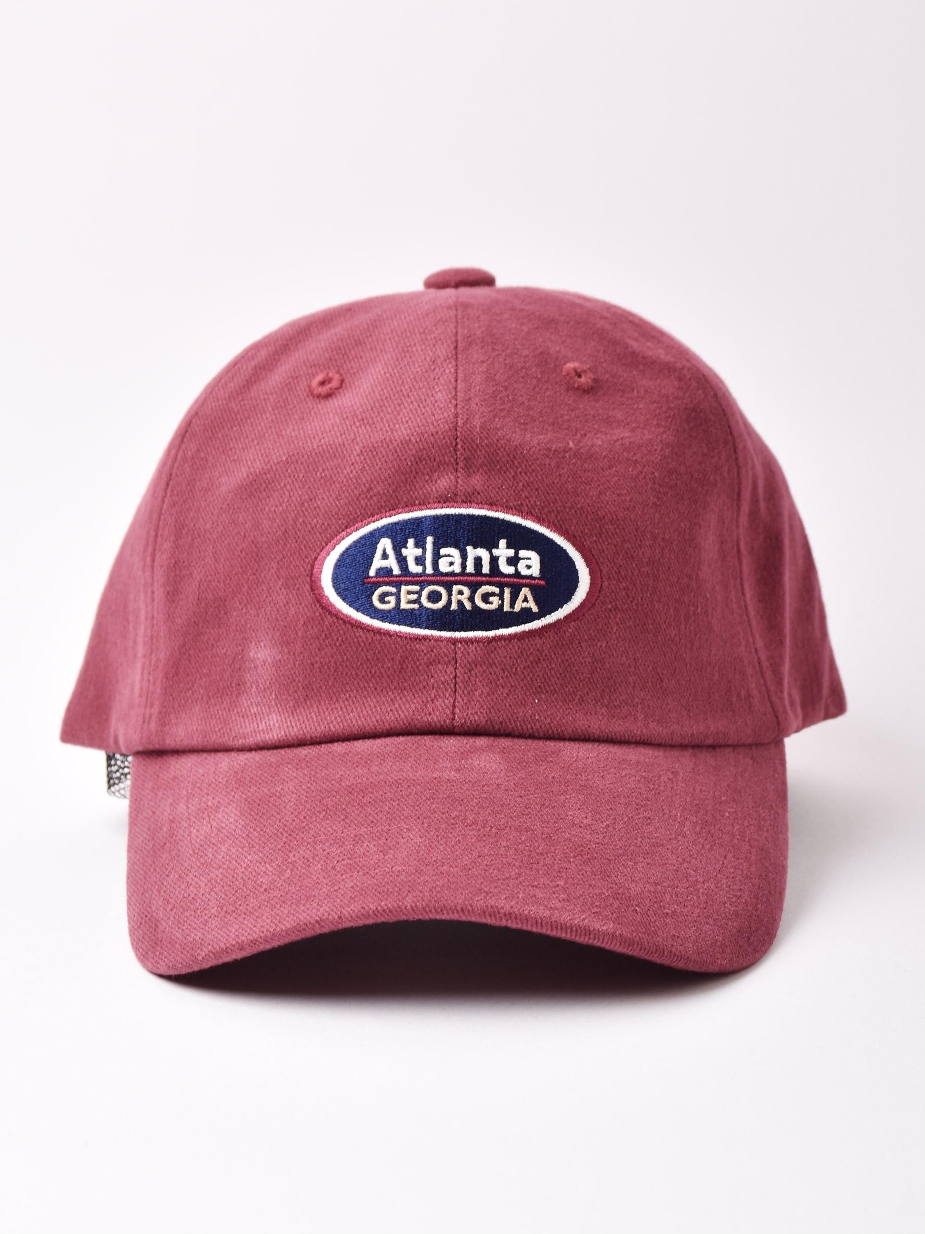 2色展開】刺繍入りキャップ「Atlanta」 ワインレッド - 古着屋 2色展開】刺繍入りキャップ「Atlanta」 ワインレッド - 古着屋