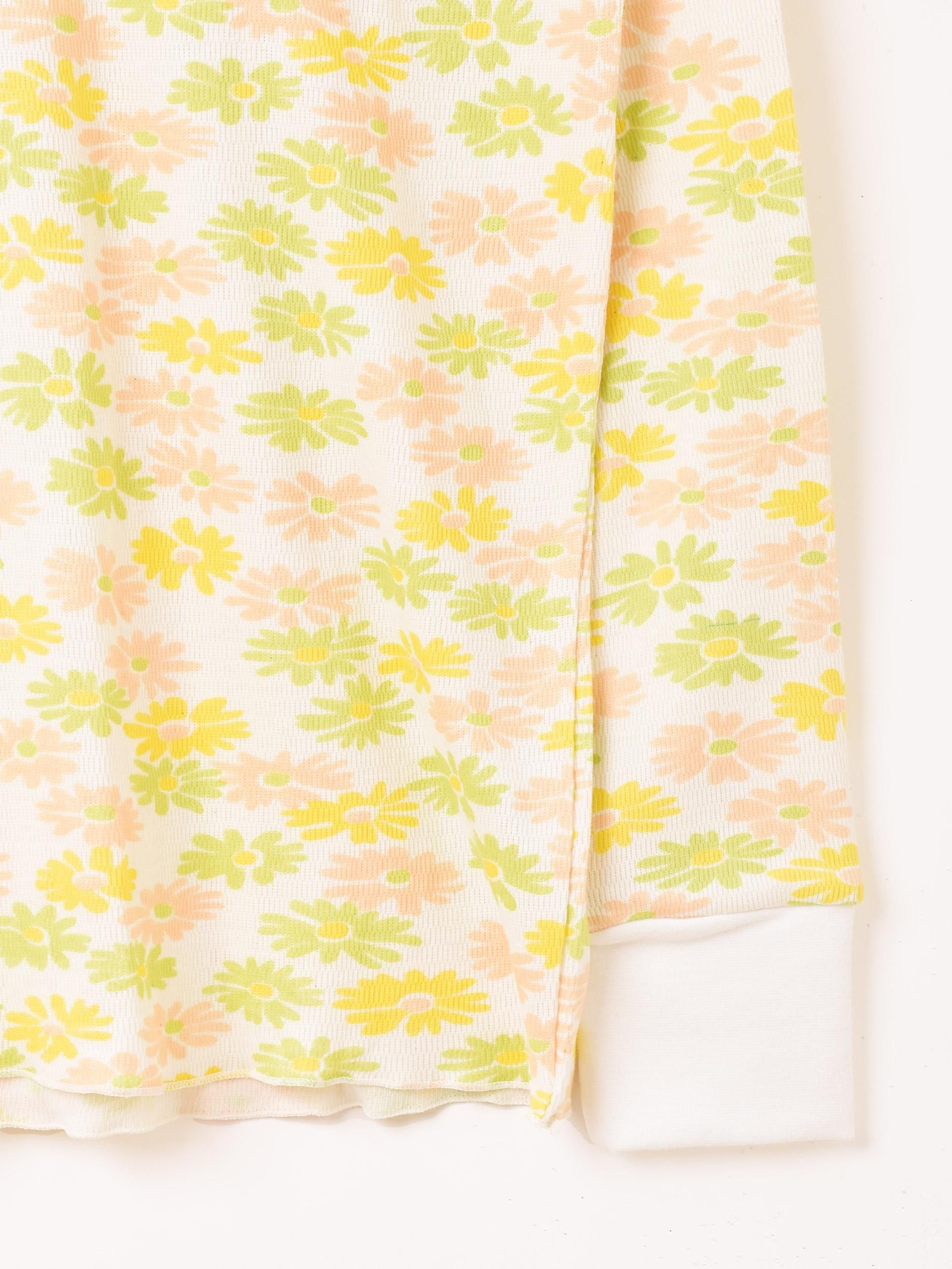 CHANEL 花柄 長袖シャツ イエロー 楽天市場】柄シャツ レトロ フラワー柄 花柄 絵画風 オーバーサイズ