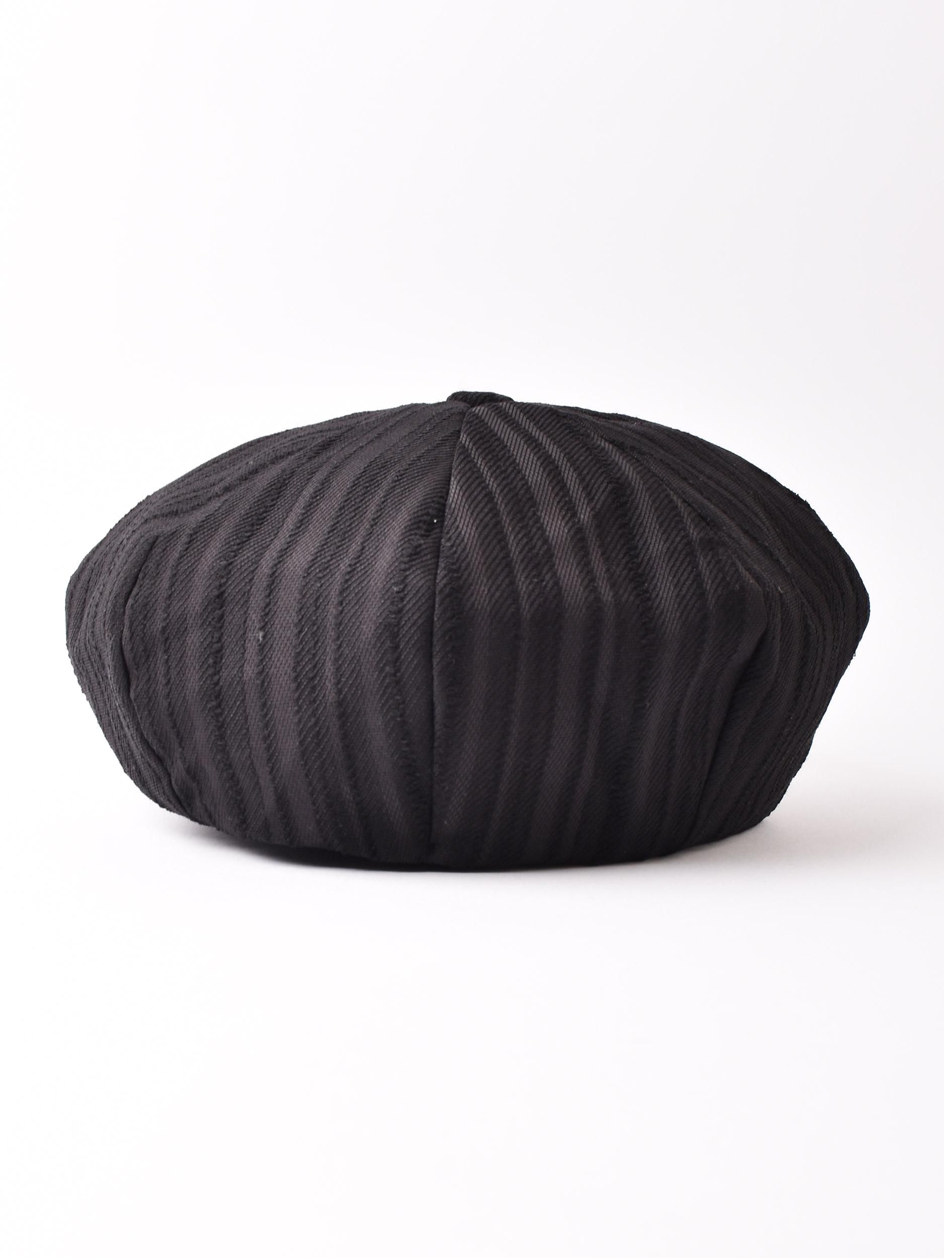 2色展開】ストライプ柄 キャスケット ブラック - 古着屋