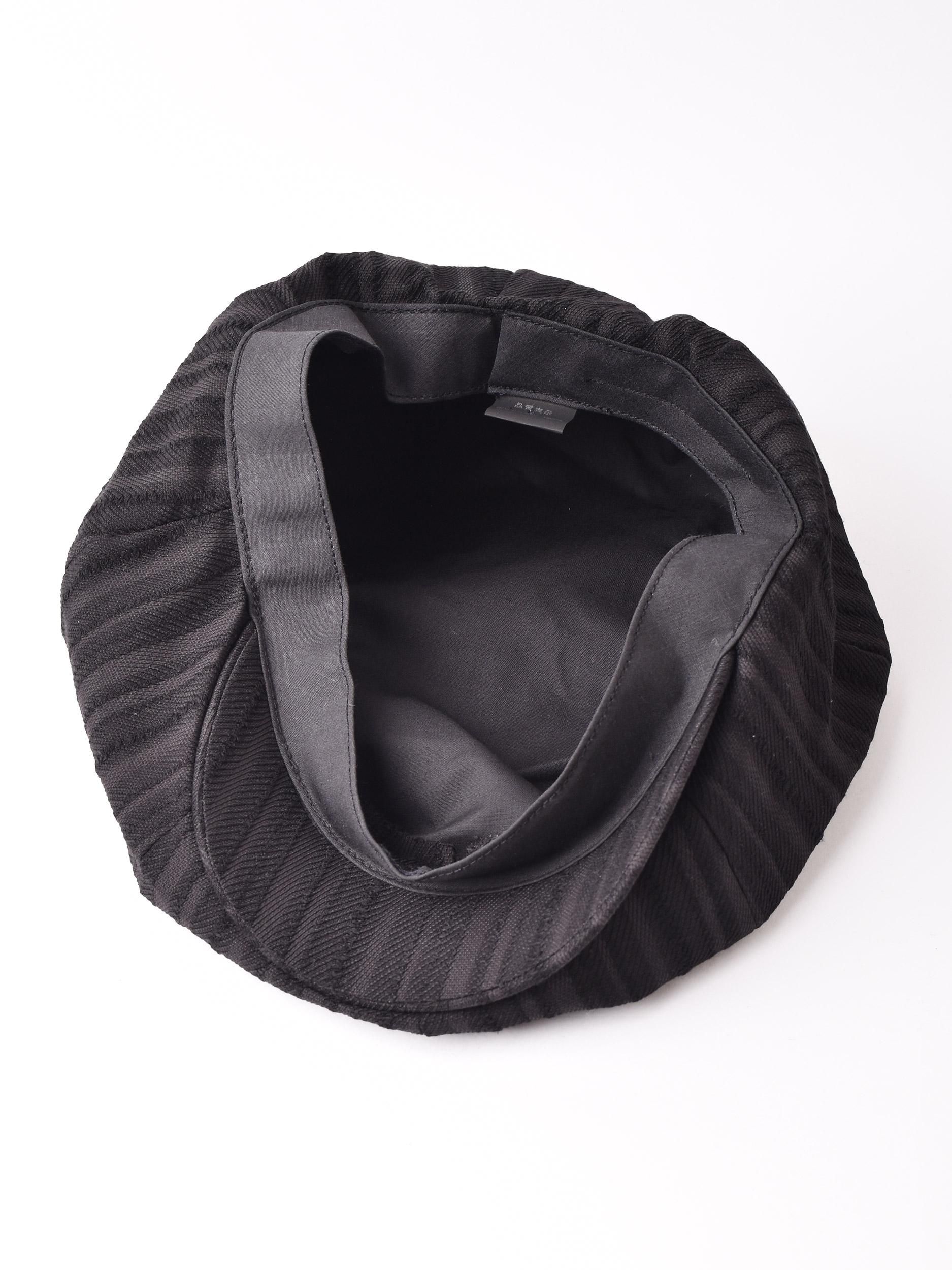 2色展開】ストライプ柄 キャスケット ブラック - 古着屋