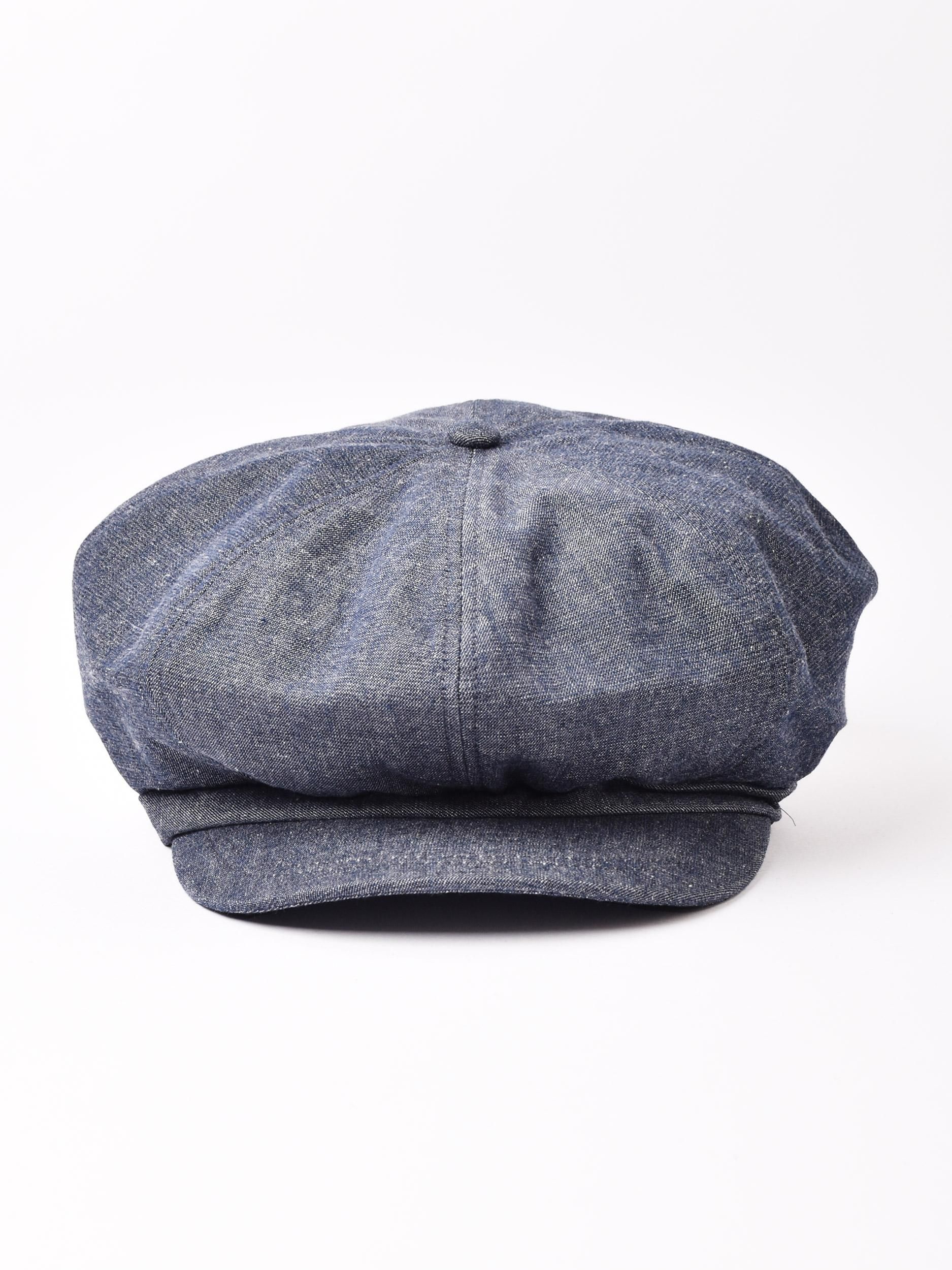 2色展開】シャンブレー キャスケット ネイビー - 古着屋