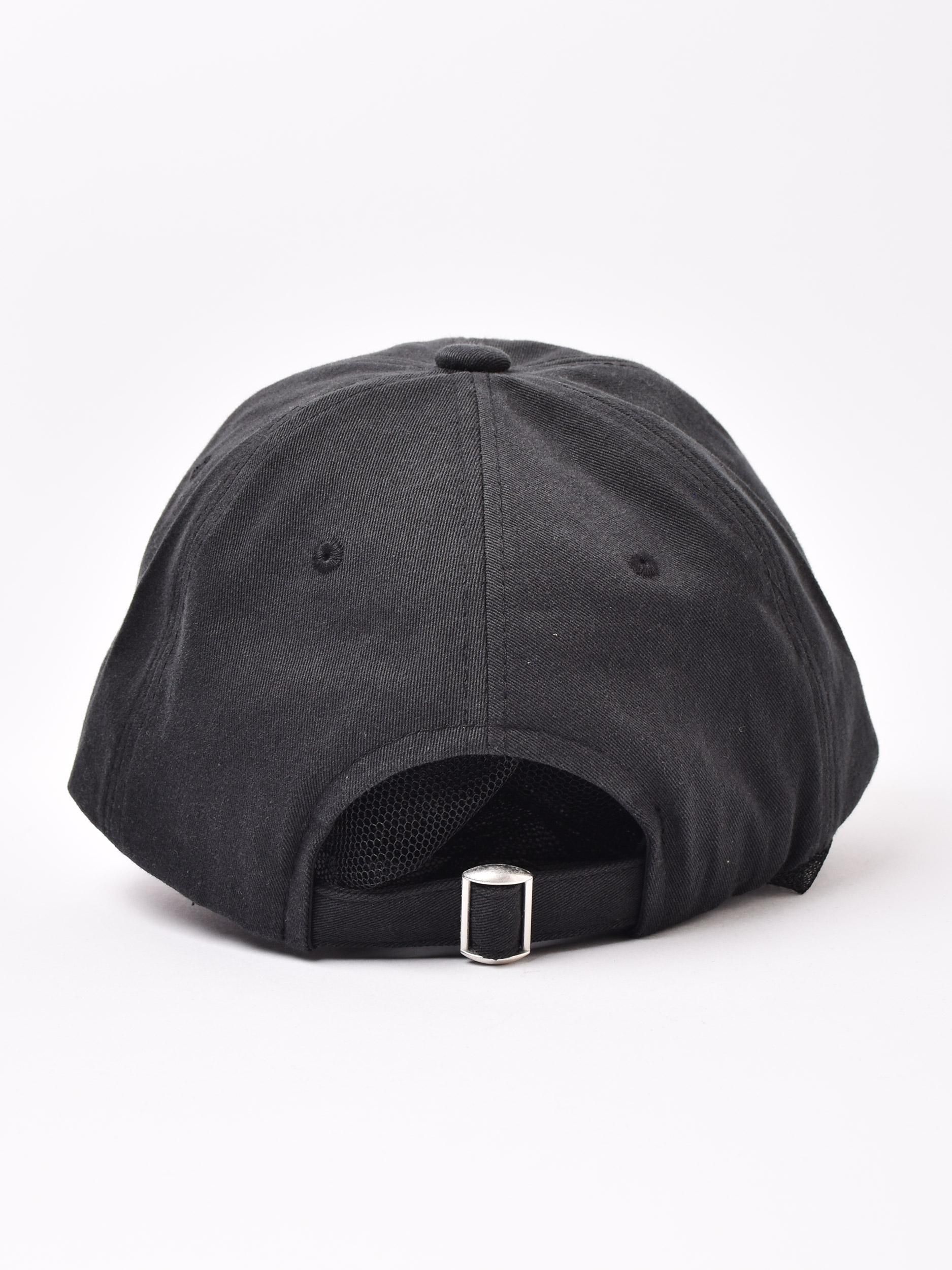 2色展開】ロゴ刺繍入り コットンキャップ「THE HOLIDAY」 ブラック