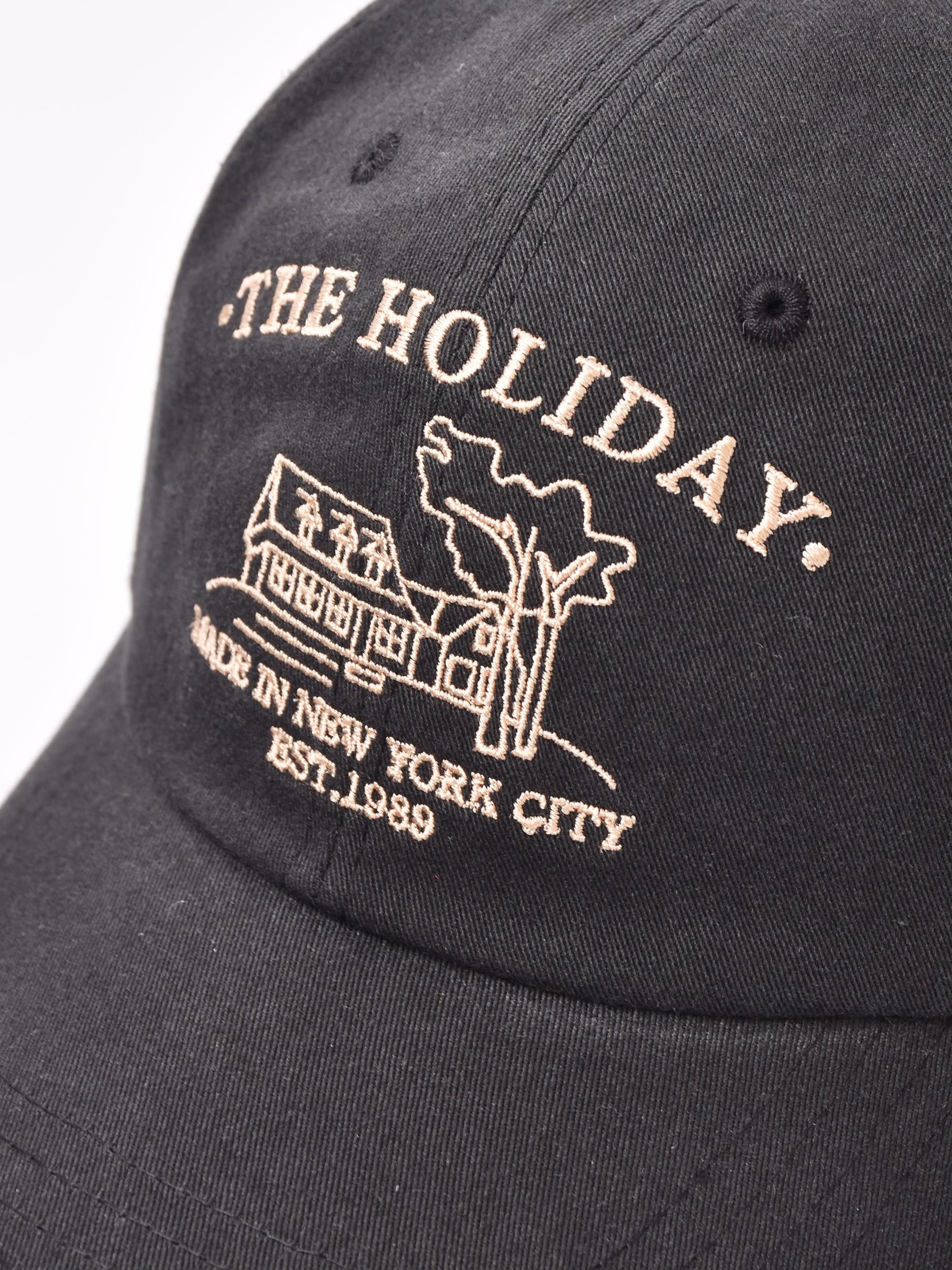 2色展開】ロゴ刺繍入り コットンキャップ「THE HOLIDAY