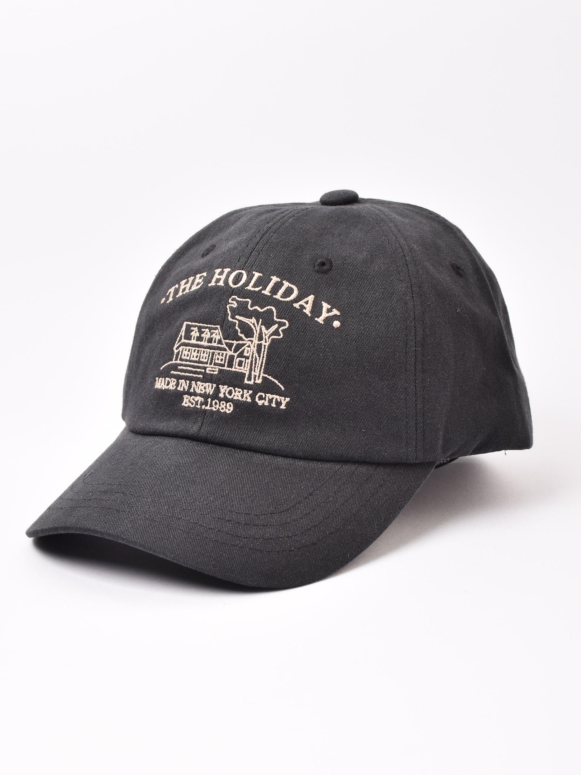 2色展開】ロゴ刺繍入り コットンキャップ「THE HOLIDAY 2色展開】ロゴ刺繍入り コットンキャップ「THE HOLIDAY