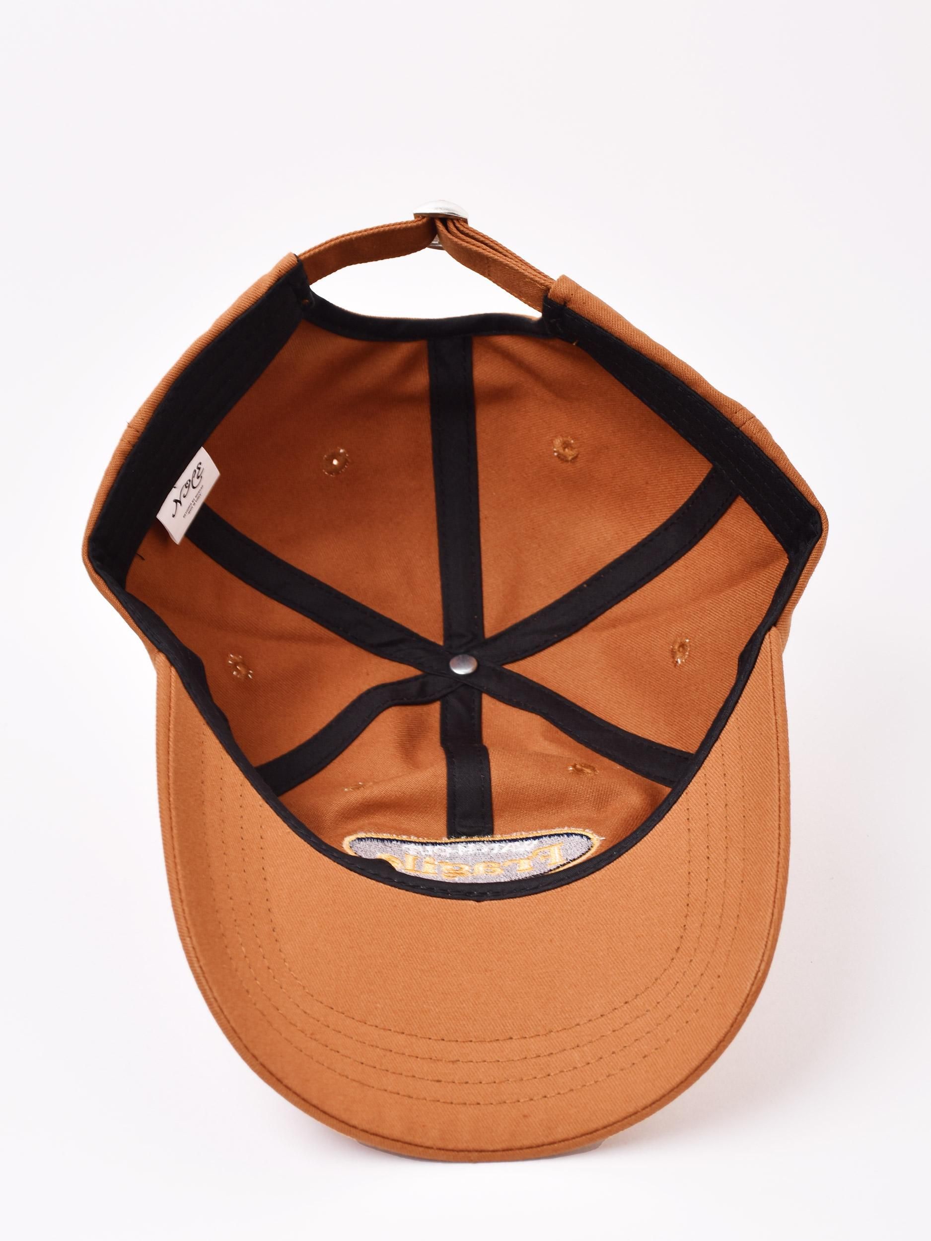 ビンテージフード付きコットンジャケットオレンジ刺繍ワッペン