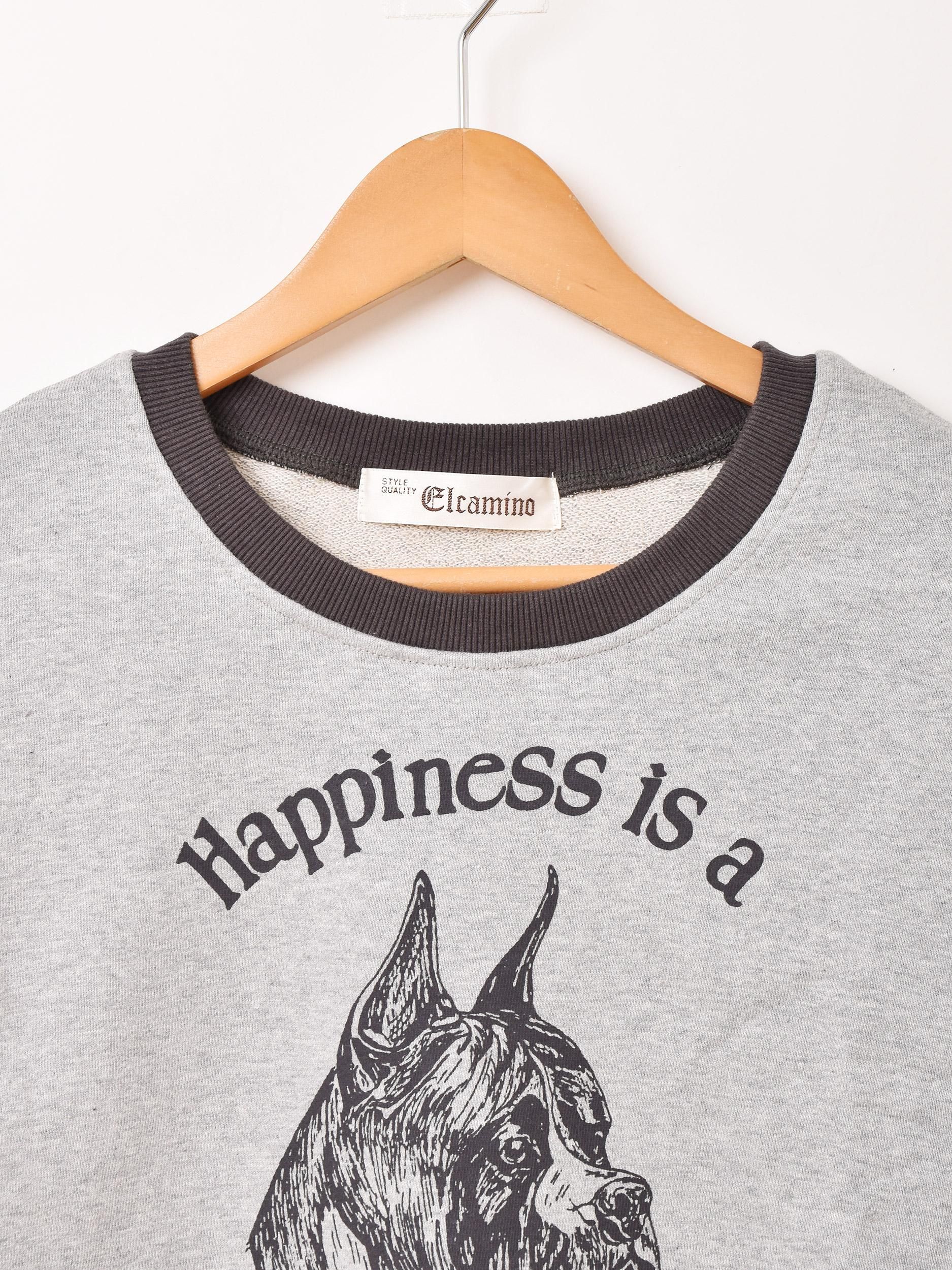 3色展開】「Elcamino」クロップド プリント スウェットシャツ