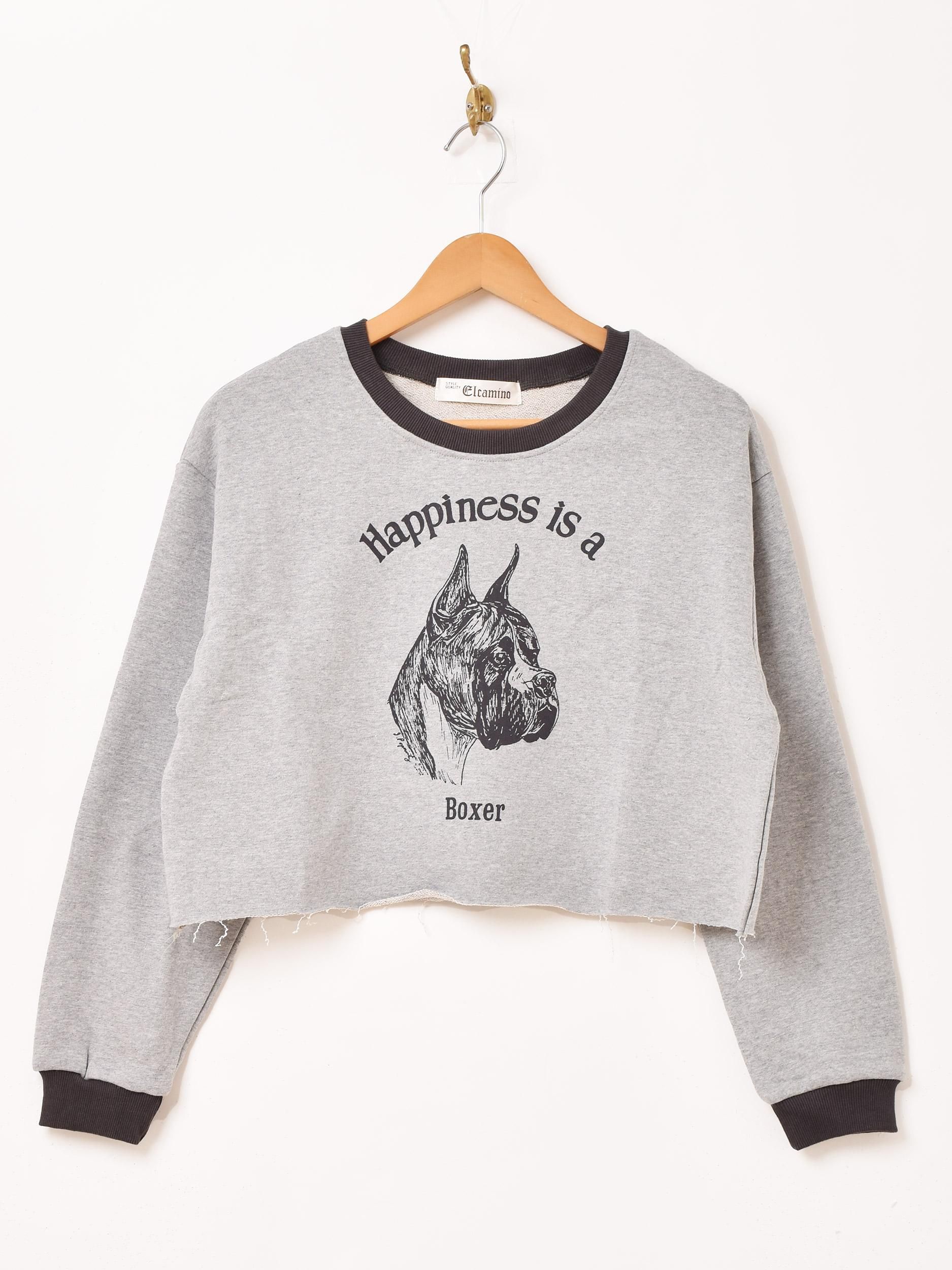 【美品】elu. エル　ブルックリントップス　グレー　スウェット　Sサイズ 美品】elu. エル ブルックリントップス グレー スウェット S
