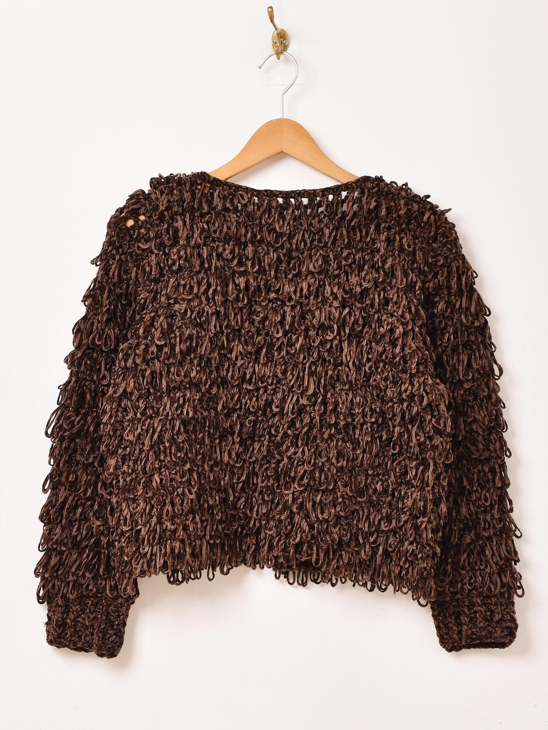 3色展開】「Meridian」モールヤーン フロントリボン カーディガン