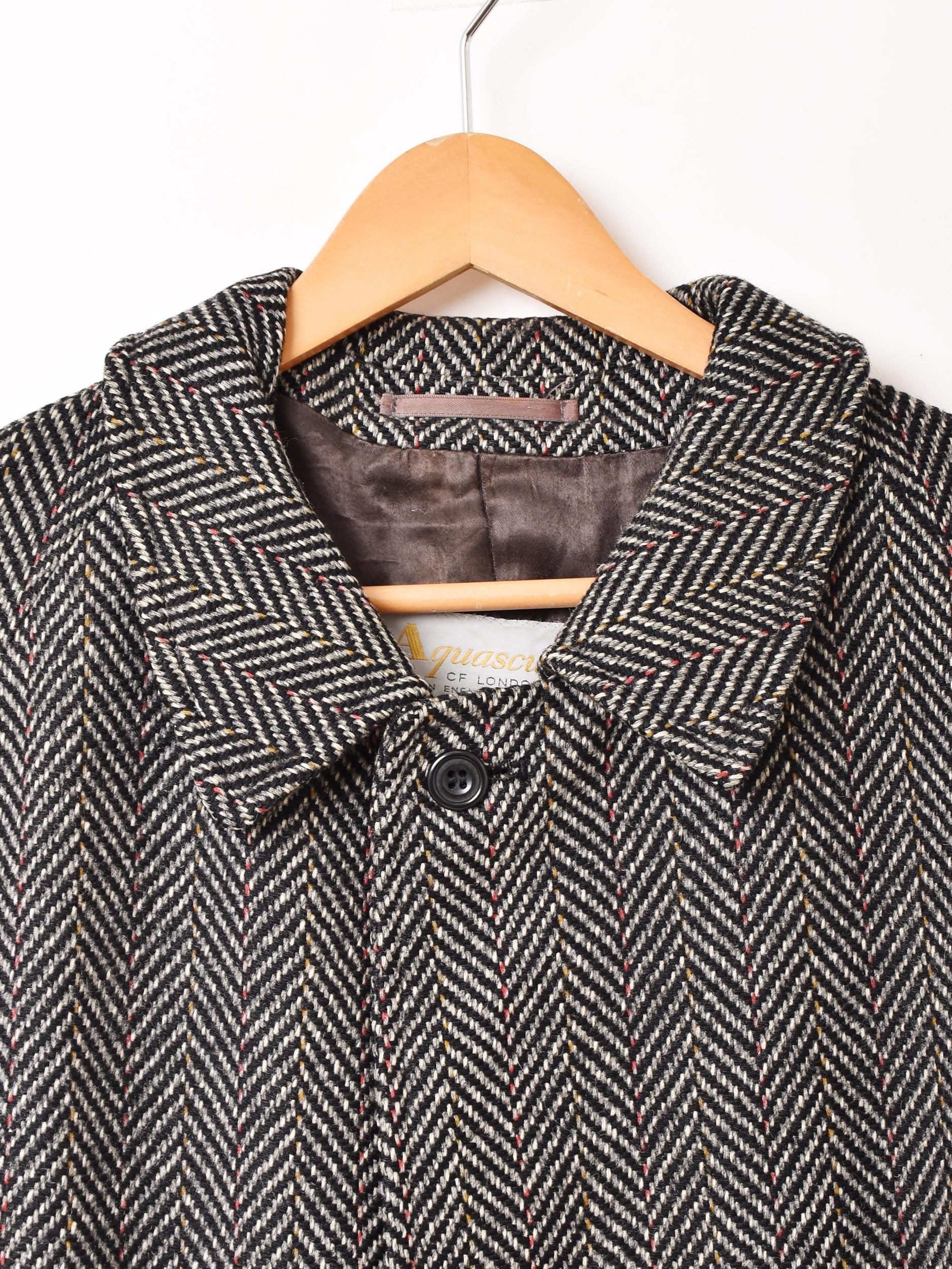 超美品 Aquascutum イタリア製 最高級ライン バルマカーン 40
