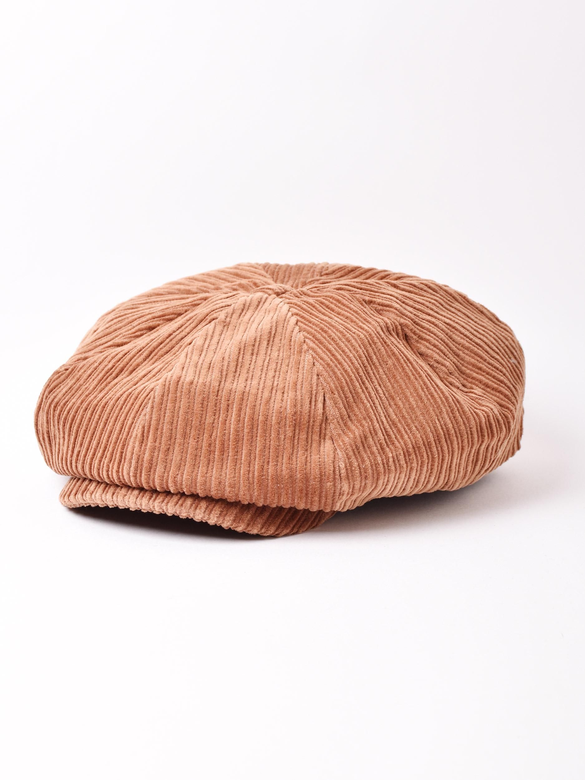 3色展開】コーデュロイ キャスケット キャメル - 古着屋