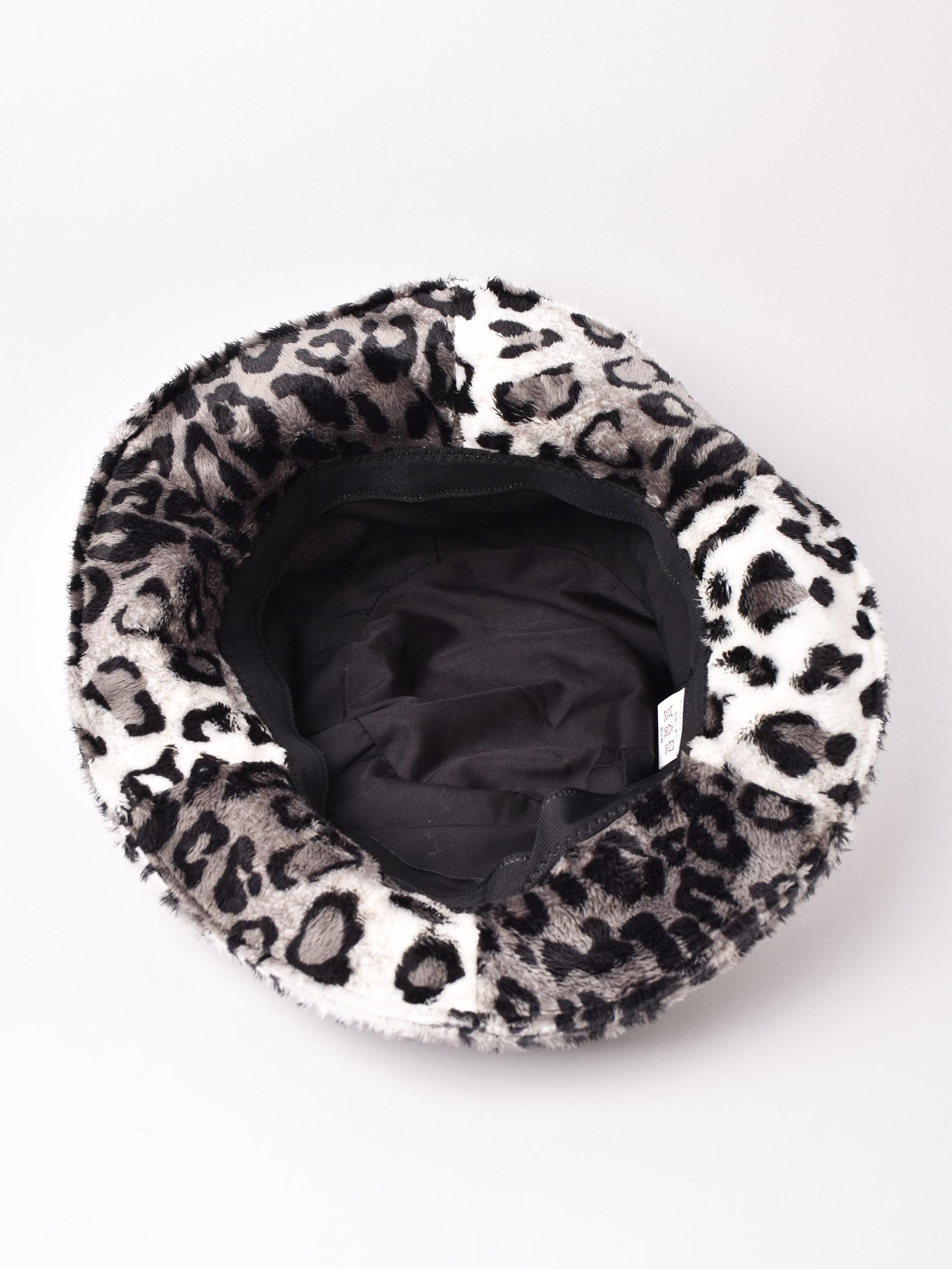 uniform experiment クッション レオパード柄 中古品 2色展開】レオパード柄 フェイクファー チューリップハット