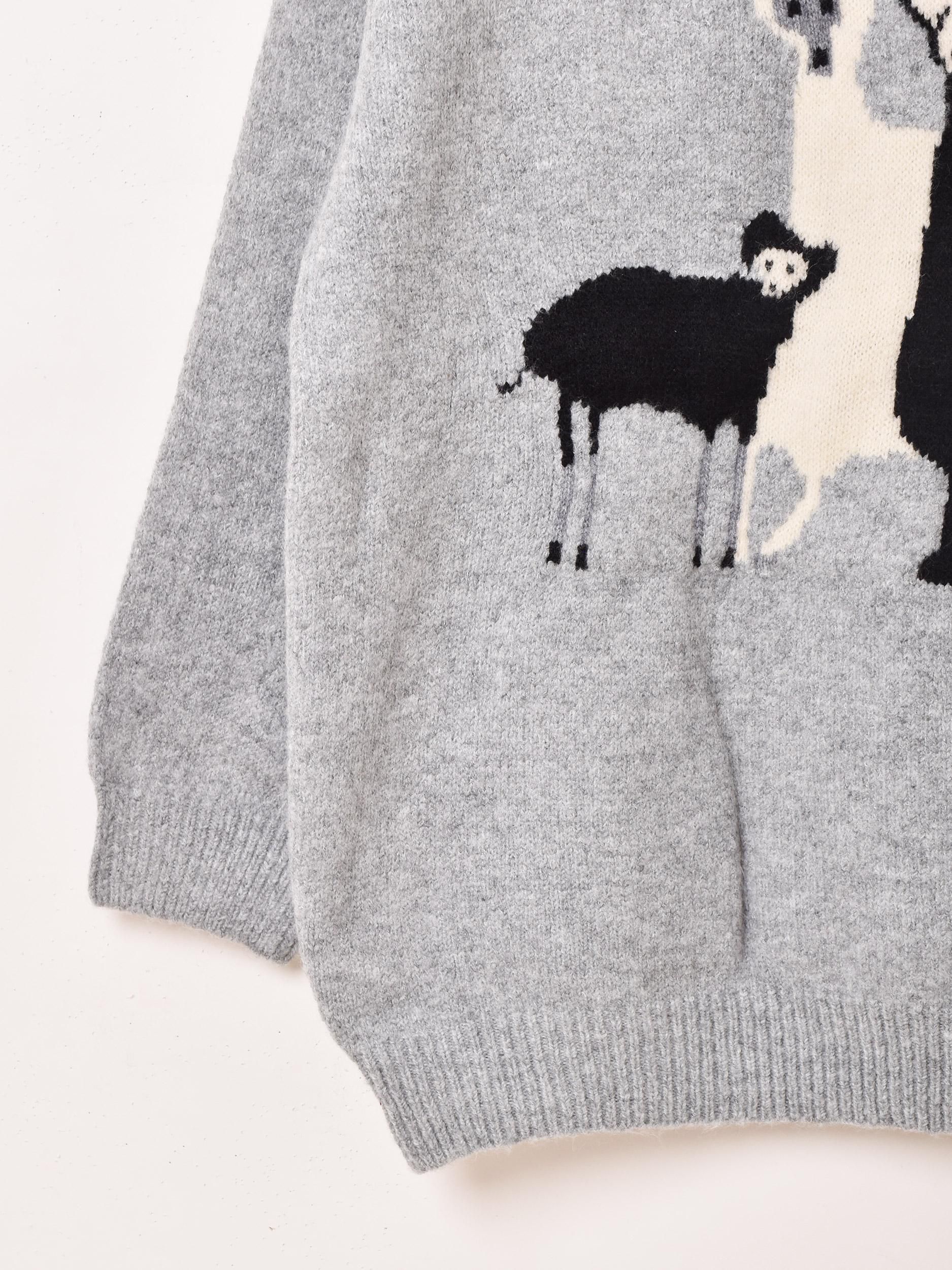 CLANE（クラネ）の「BOAT NECK ALPACA OVER KNIT TOPS（ニット