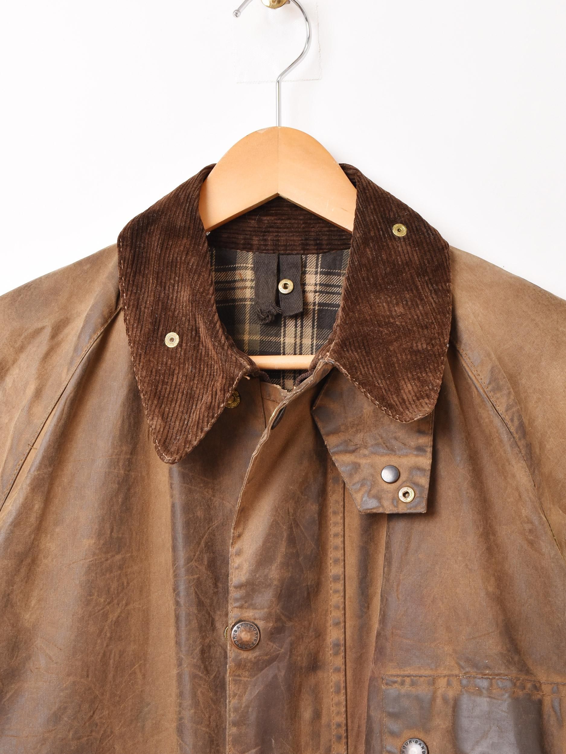 Barbour A98 SOLWAY ZIPPER ブラウンジャケット 80s Barbour Solway Zipper 3 Warrant Size 36 | U