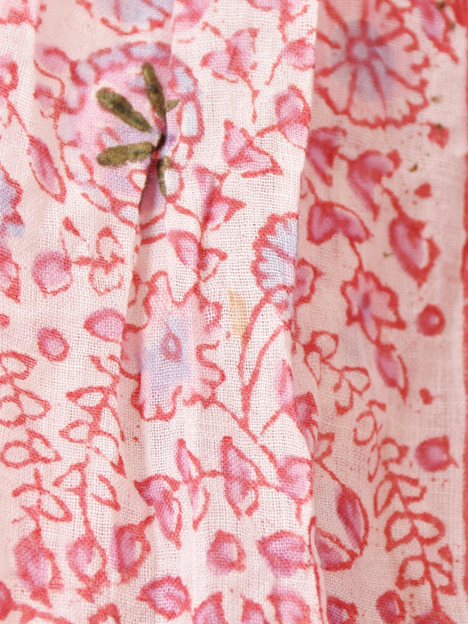 70's India Cotton Long Sleeve Dressͥ