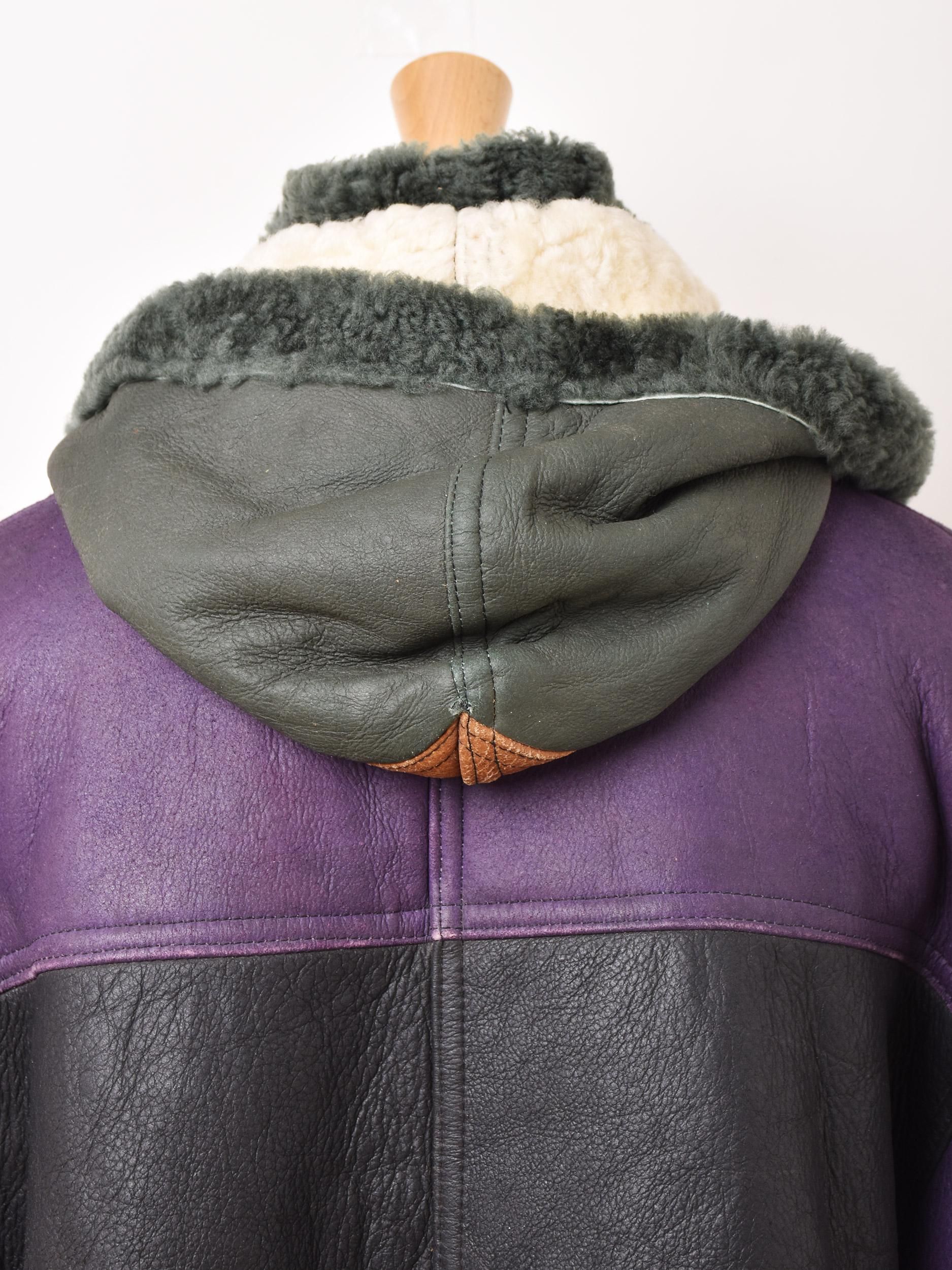 ムートンダッフルコート 古着 vintage gembony Mouton Duffle Coat Navy – MINIMAL WARDROBE（ミニマルワード