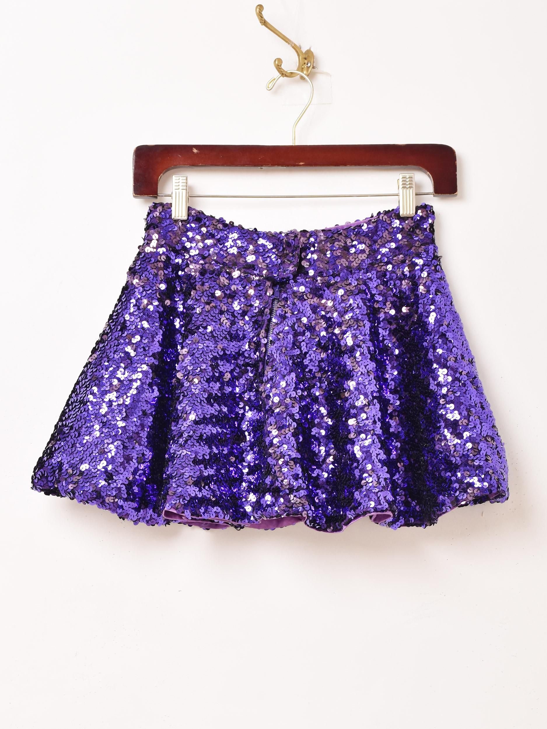 スパンコール ミニスカート - 古着屋グレープフルーツ ムーン