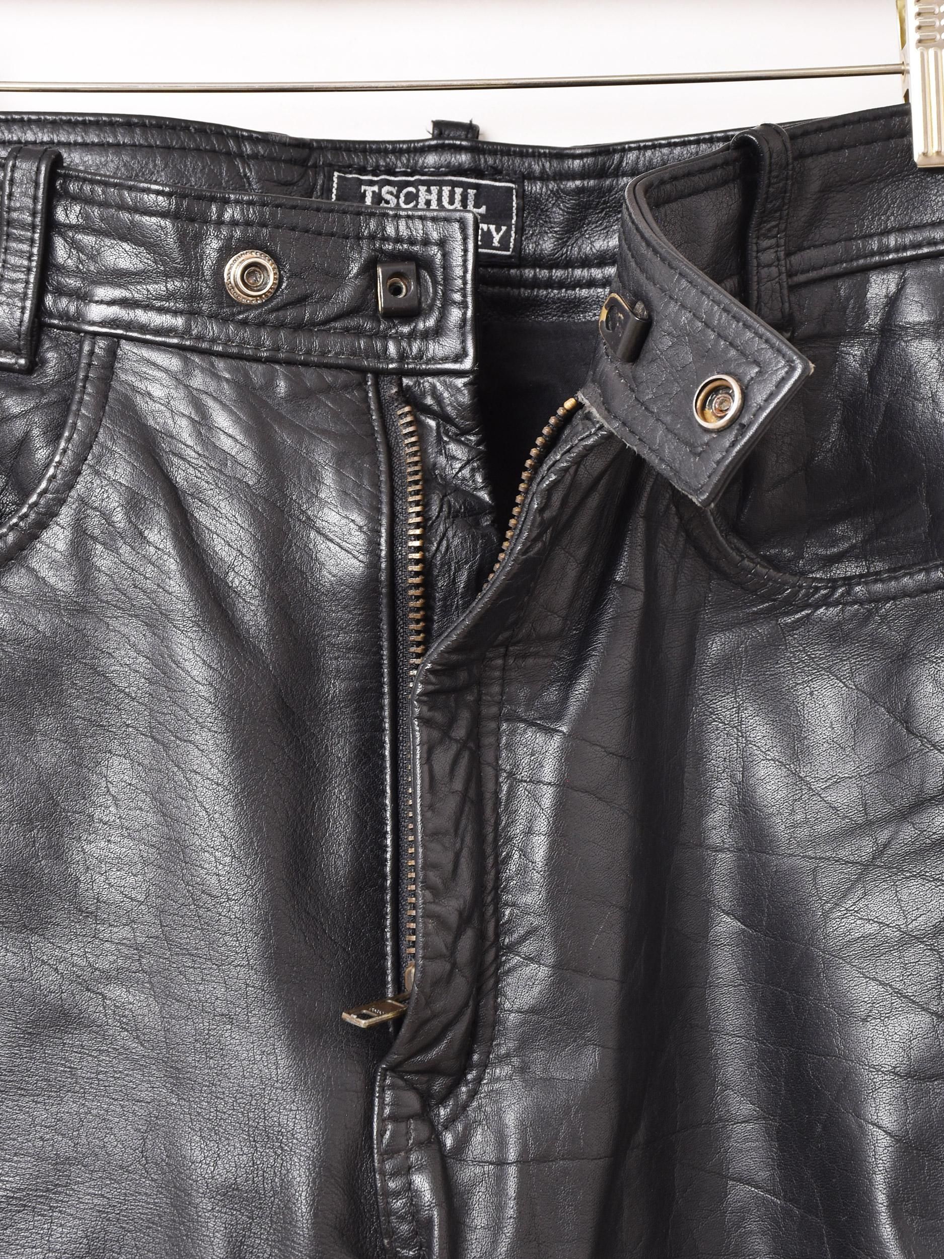 レースアップ レザーパンツ - 古着屋グレープフルーツ ムーン