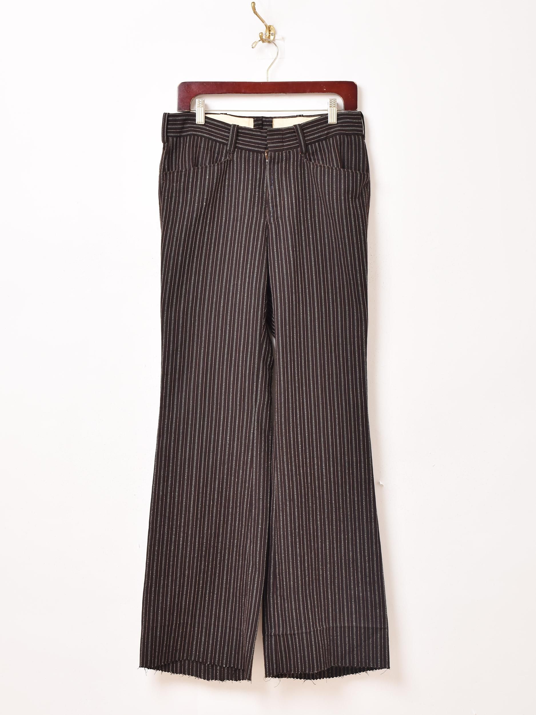 ストライプ フレアスラックス - 古着屋グレープフルーツ ムーン