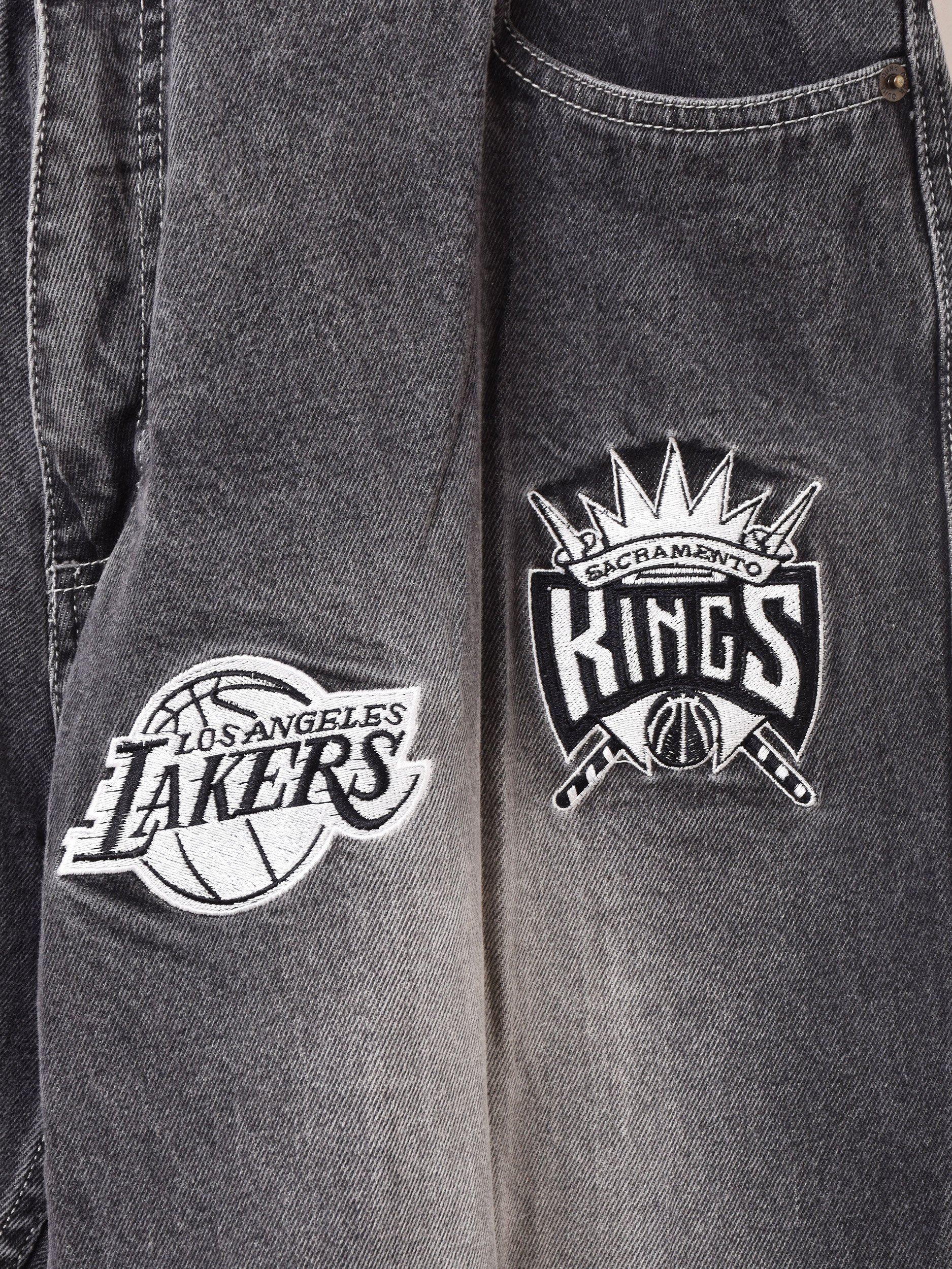 NBA Patch Design Denim Pantsͥ