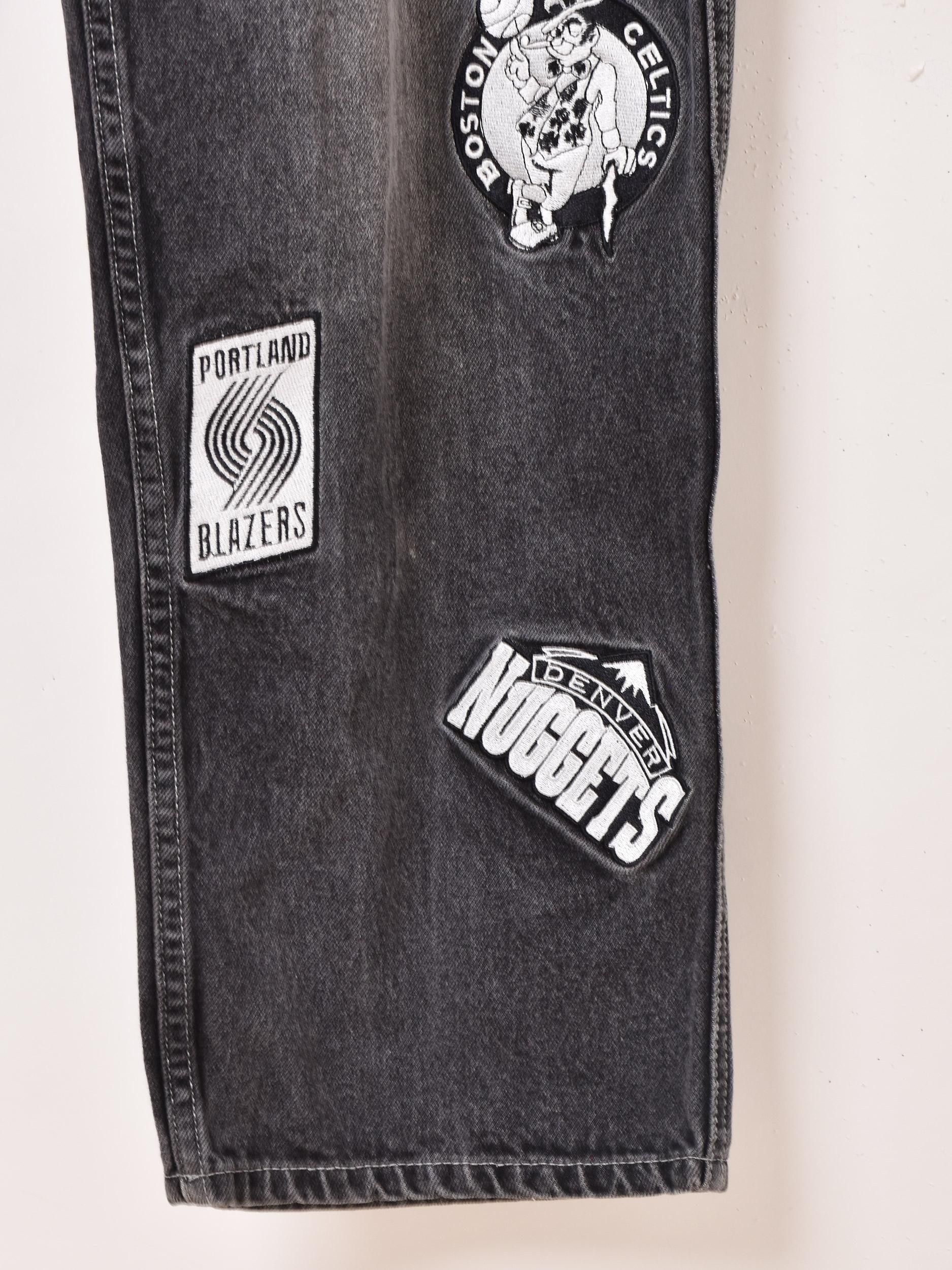 NBA” Patch Design Denim Pants - 古着屋グレープフルーツ