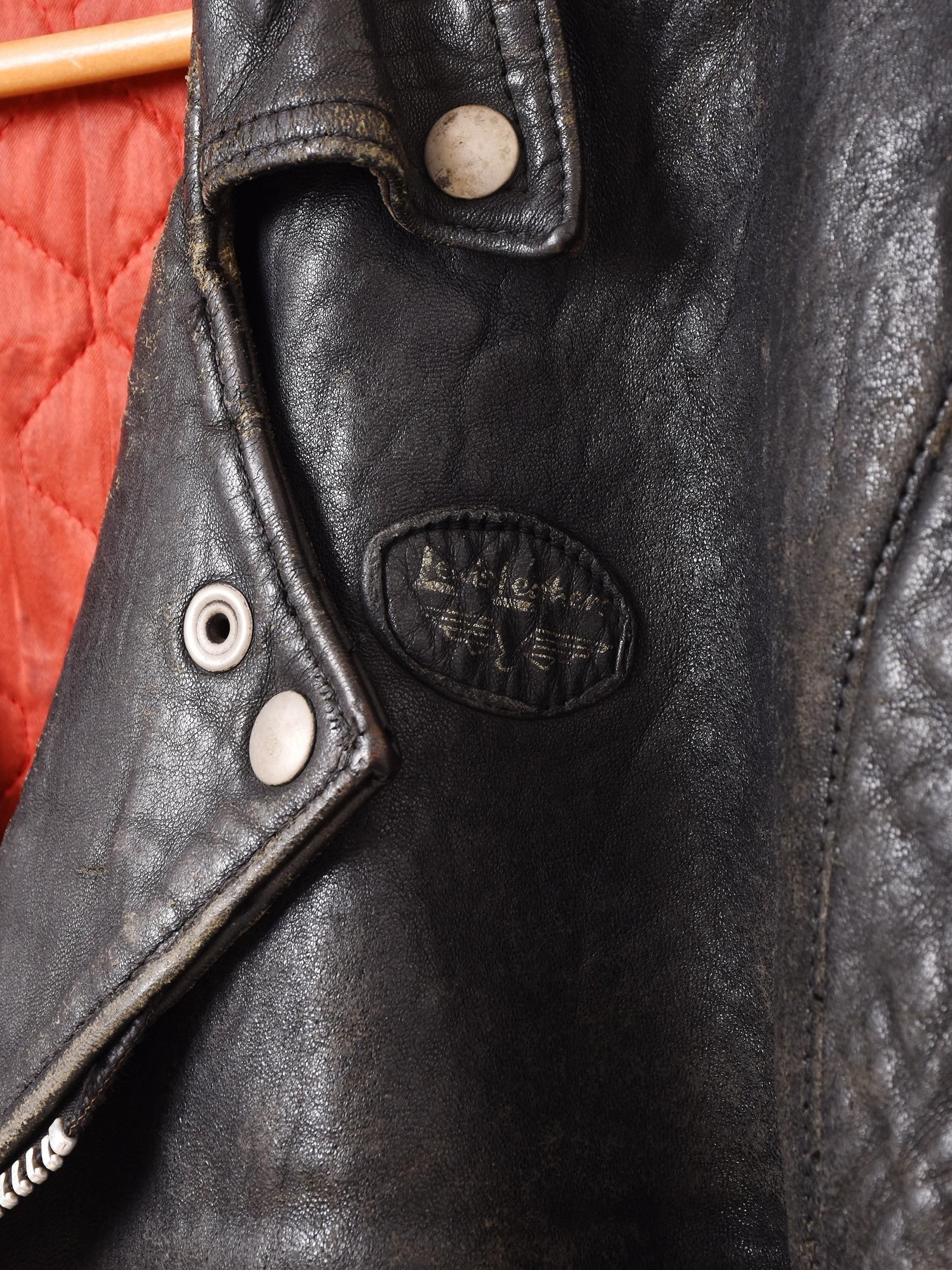 70'sLewis Leathers Double Motorcycle Jacketͥ