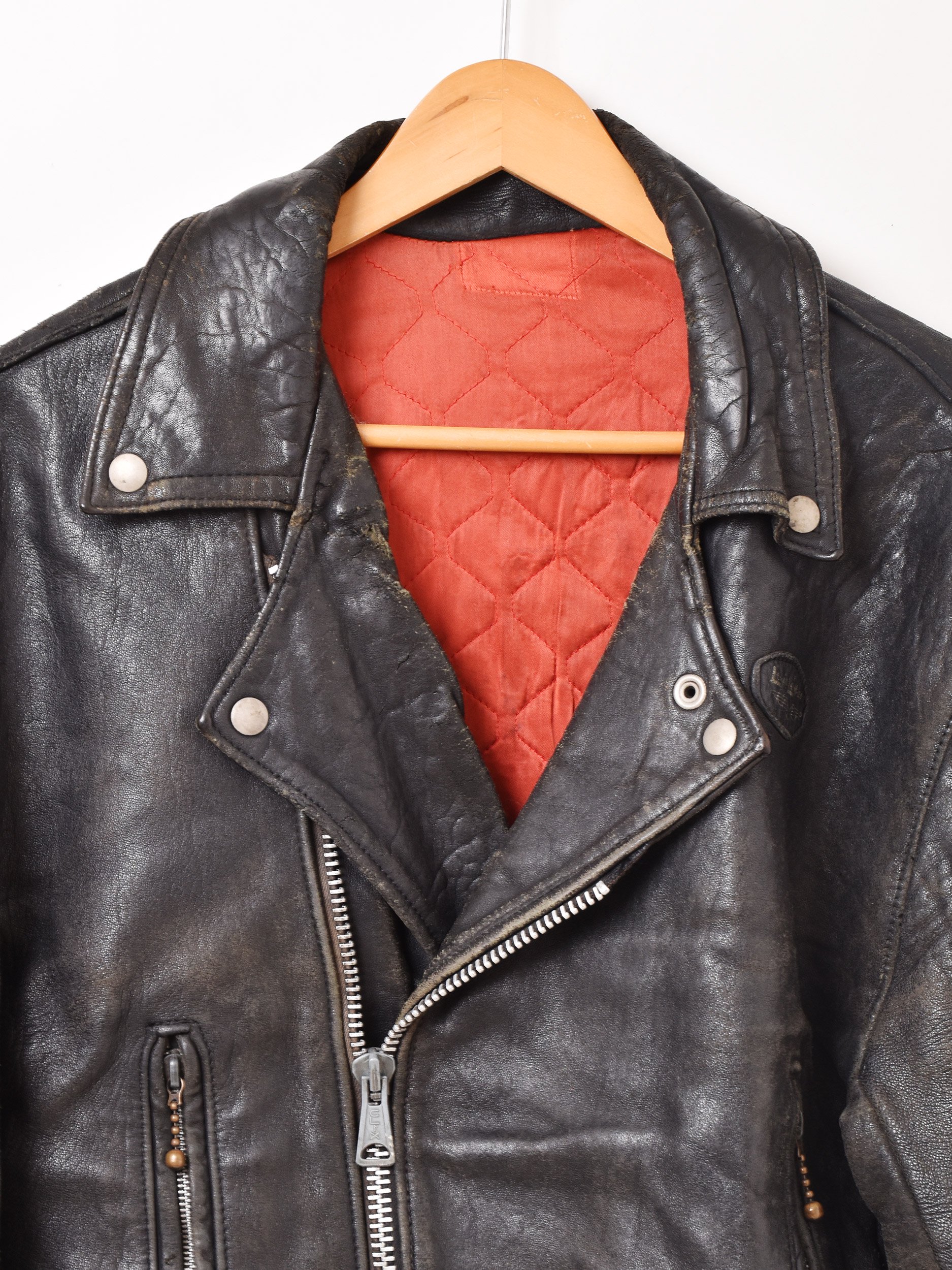 70'sLewis Leathers Double Motorcycle Jacketͥ