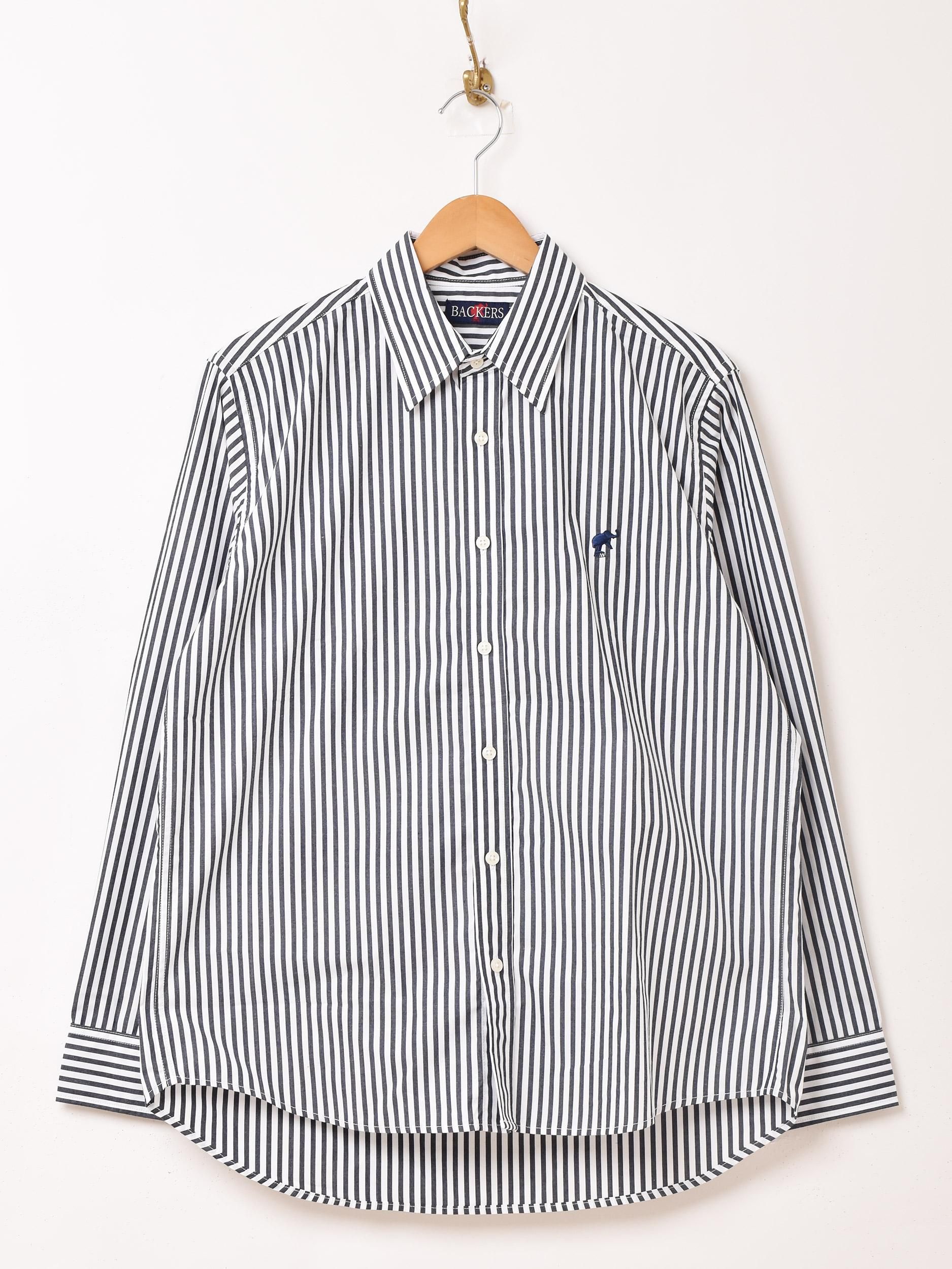 Babaghuri ストライプ柄長袖シャツ　美品♡ シャツ ストライプ柄 メンズ 長袖 トップス 送料無料・(50