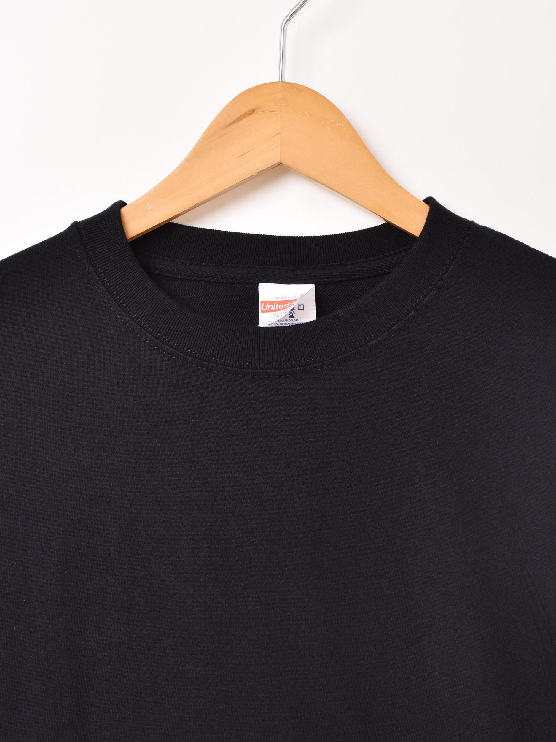 2色展開】ファイヤーパターン ロングスリーブTシャツ ブラック
