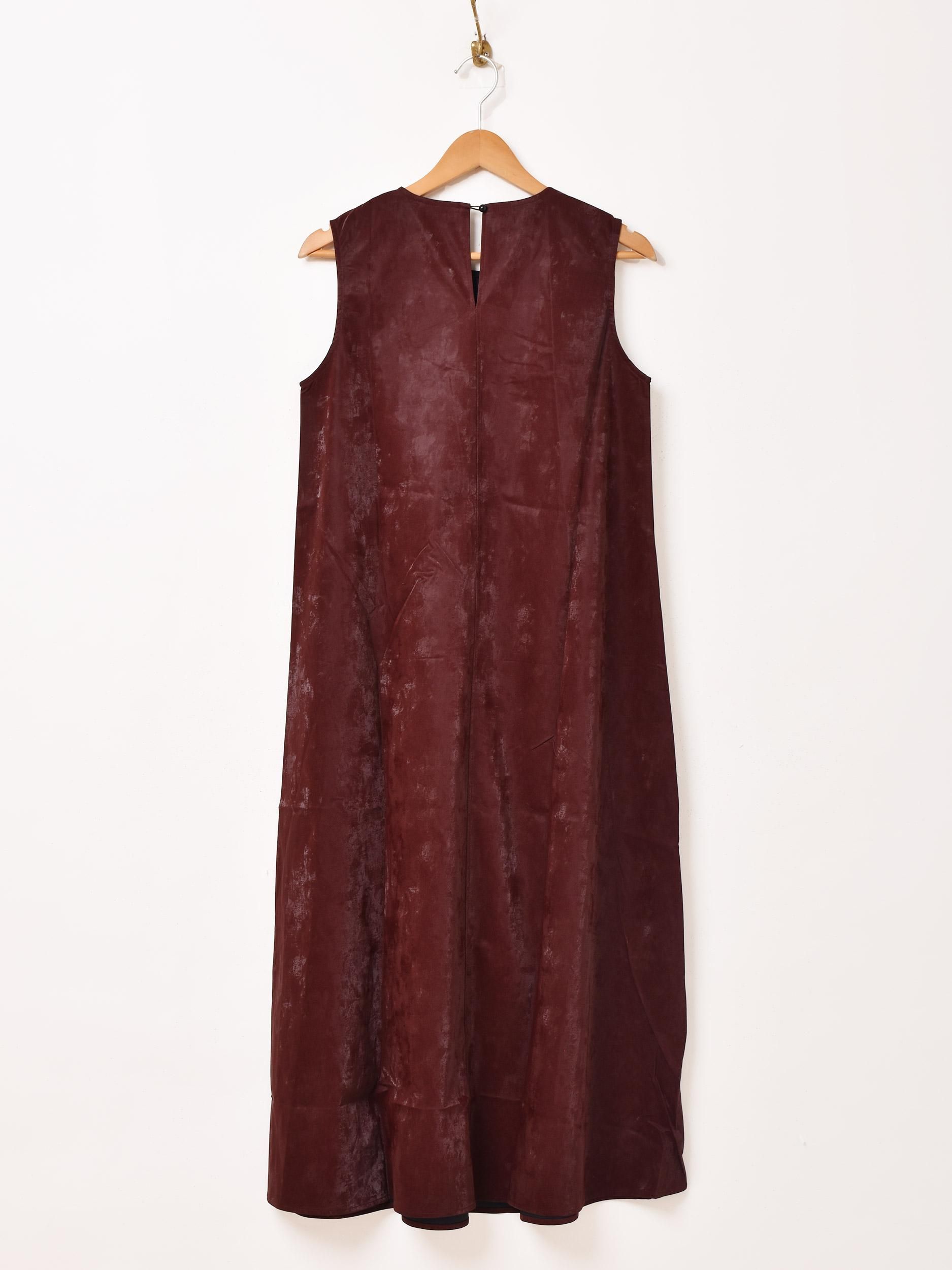 Meridian PUベロアワンピース | ワインレッド - 古着屋