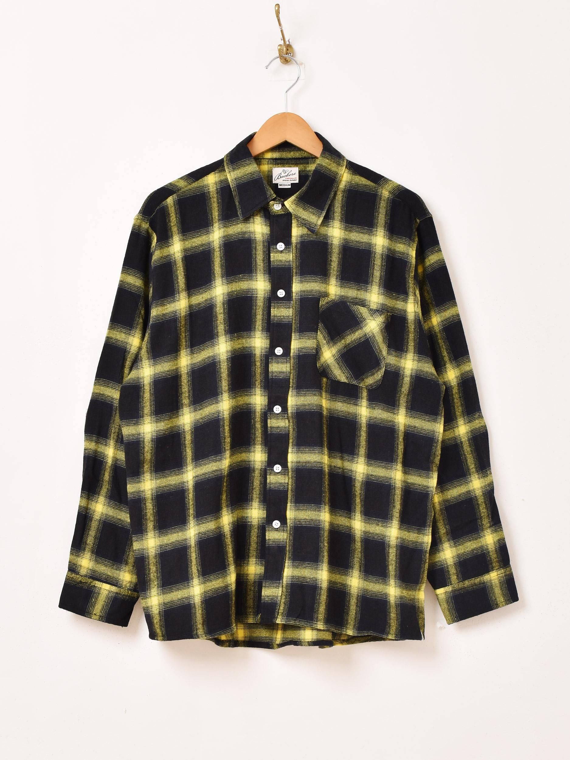 シャドウチェック長袖シャツ | Backers - 古着屋グレープフルーツ