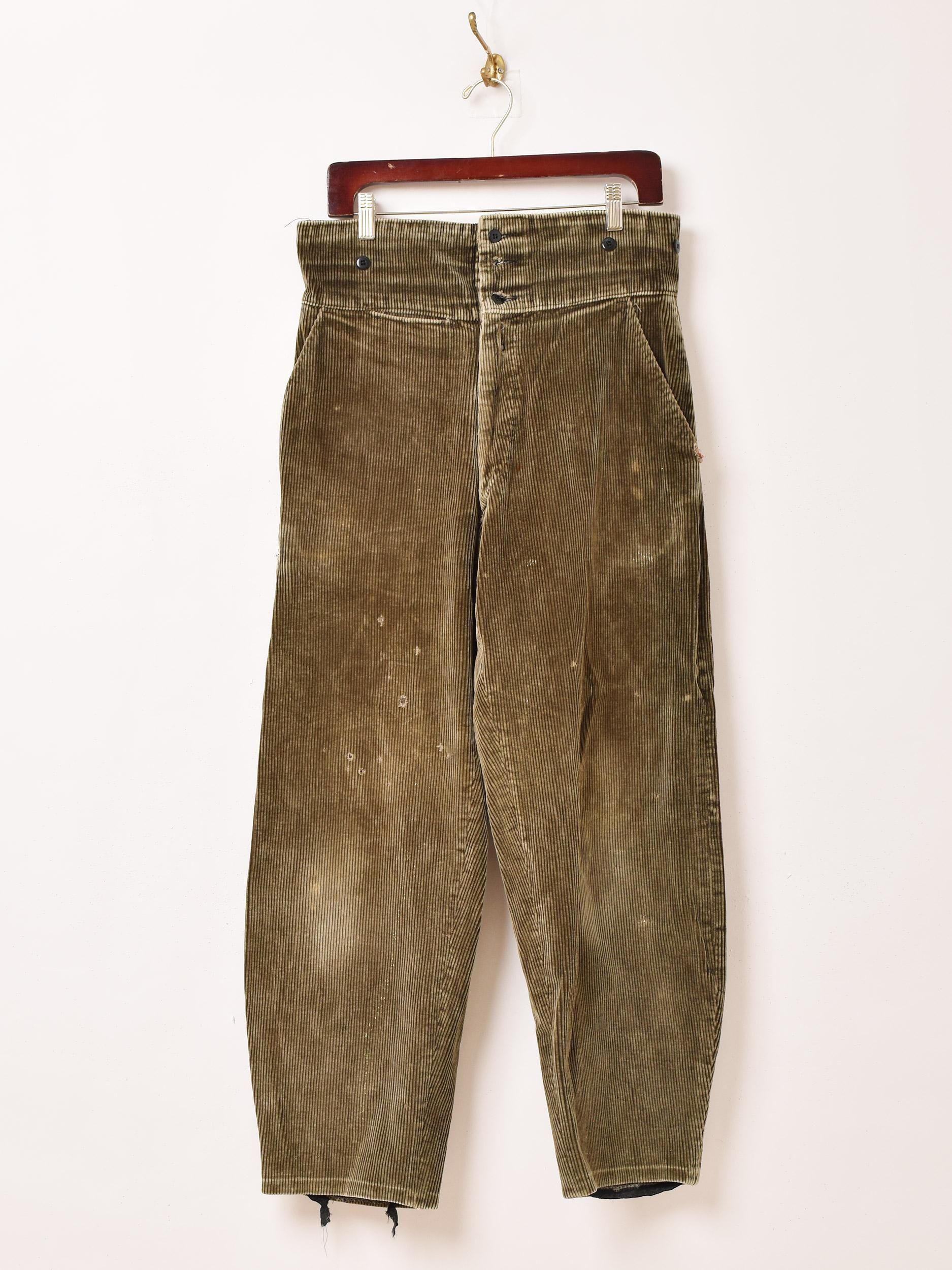 40s 50s フランス LE LAUBOUREUR ベルベット ワーク パンツ 2025年最新】LE LABOUREUR メンズ ワークパンツ・カーゴパンツ