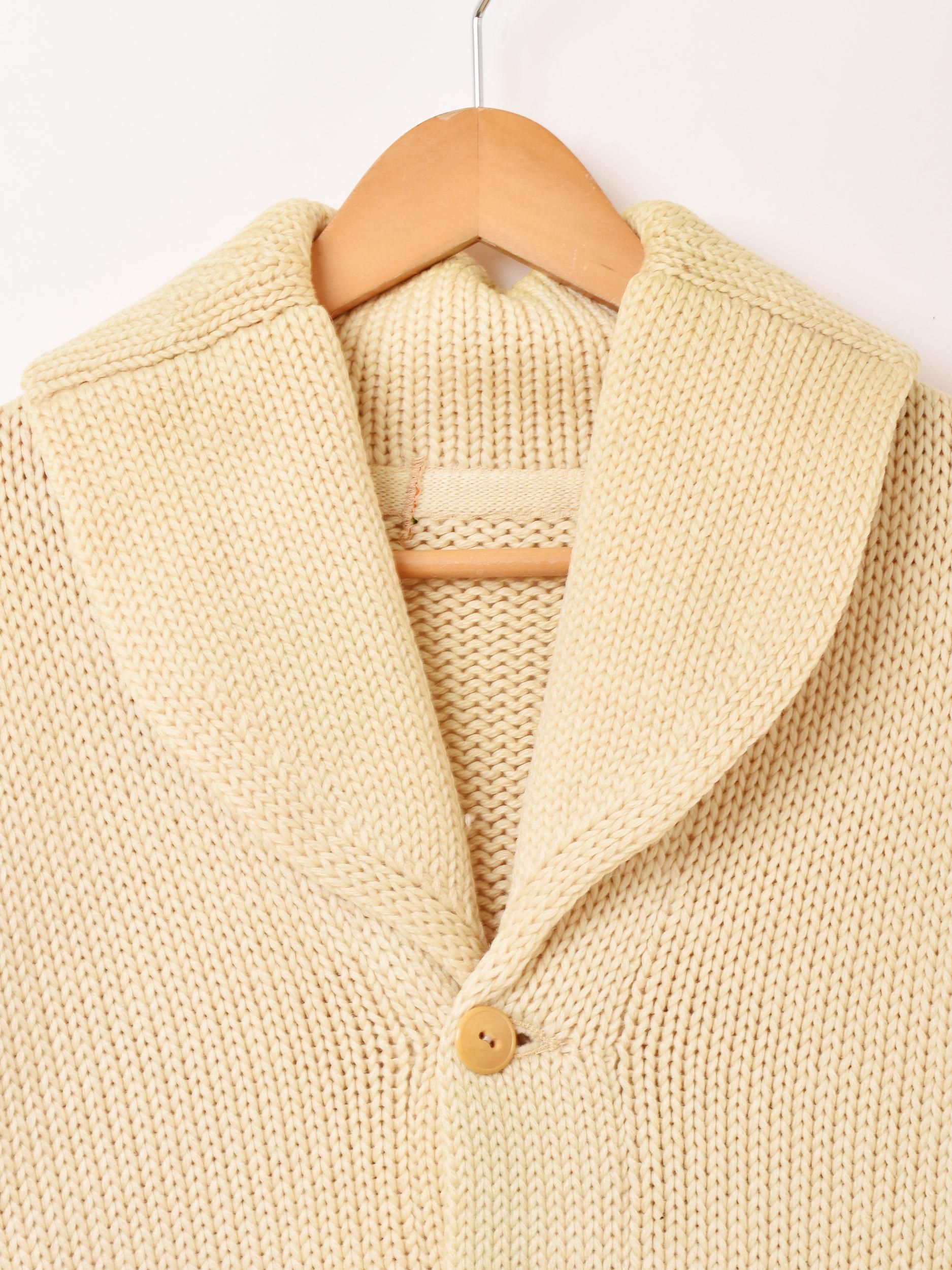 30s Shawl Collar Cardiganͥ