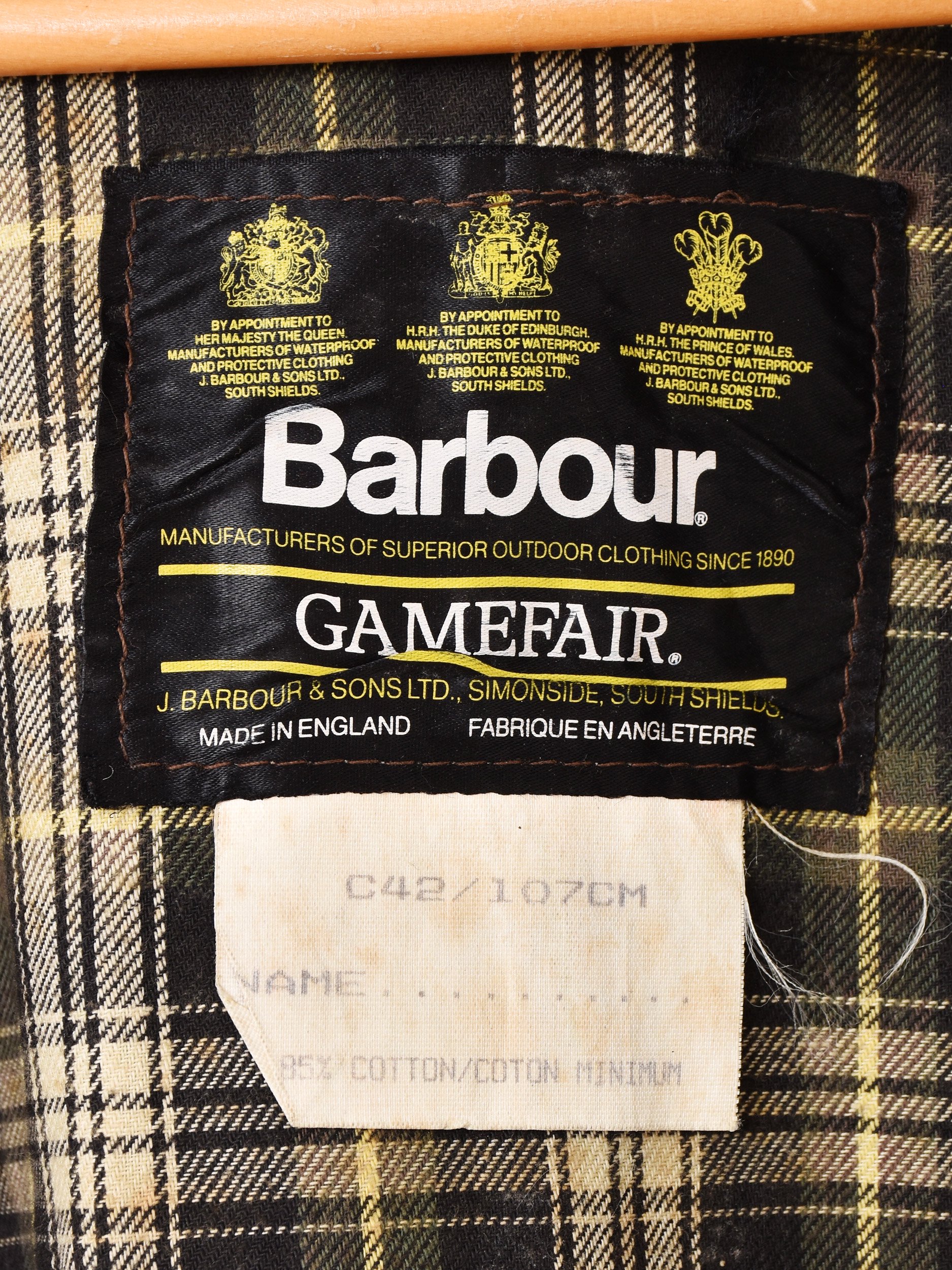 󥰥 2000's Barbour GAMEFAIR Waxed Jacketͥ