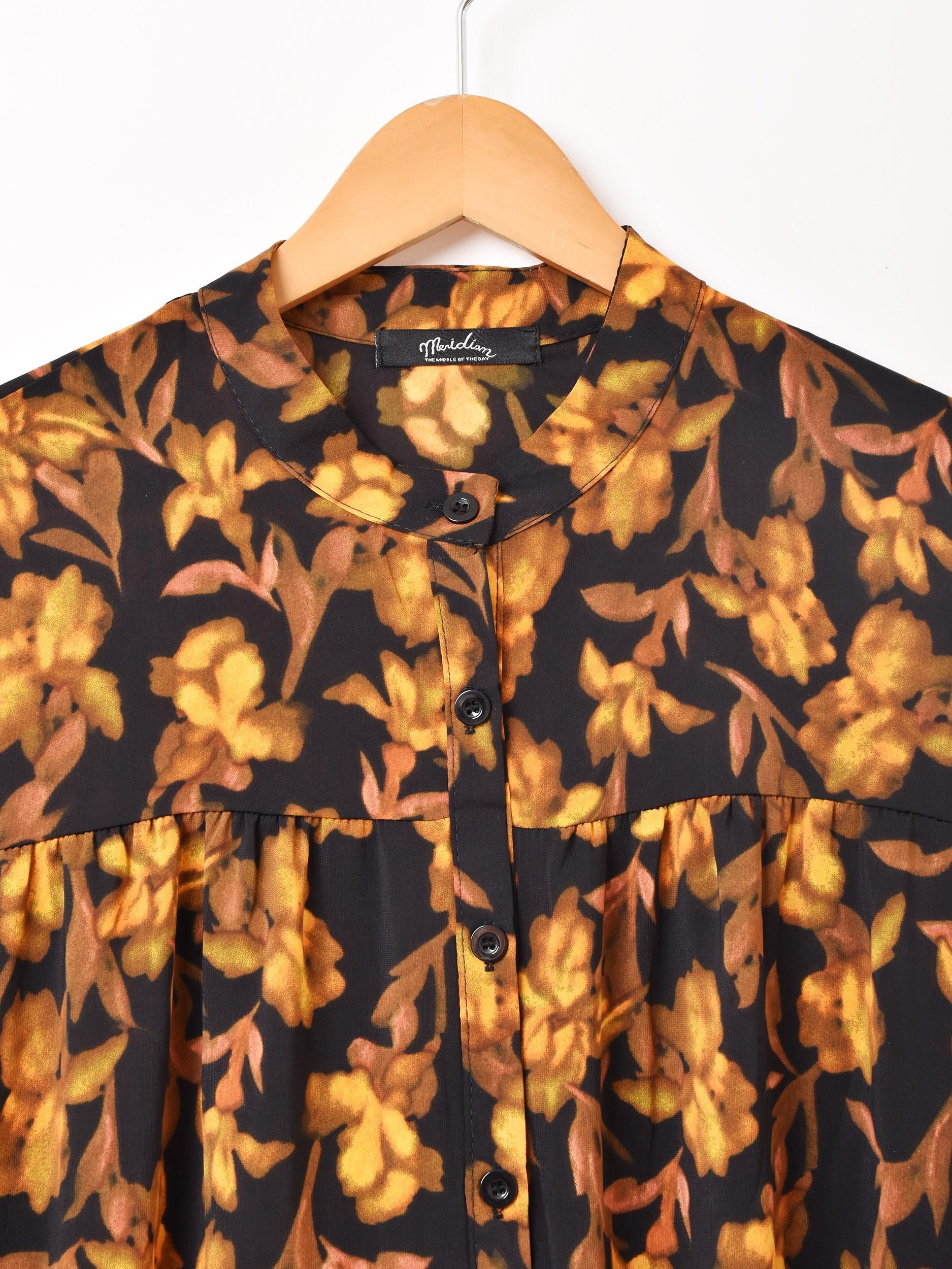 花柄ティアードワンピース | Meridian - 古着屋グレープフルーツ