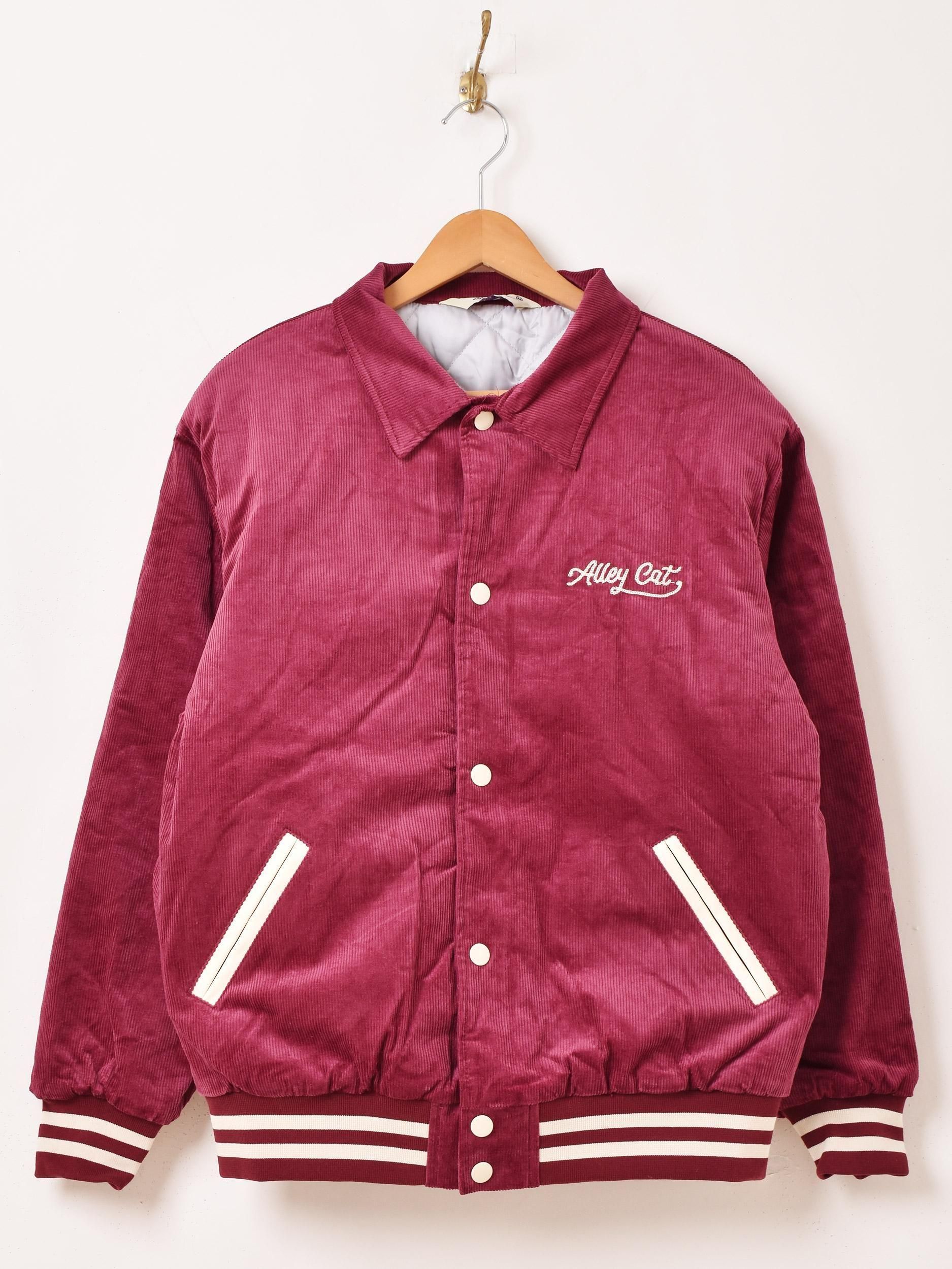 ゼブラ コーデュロイ 襟付き スタジャン | Backers - 古着屋