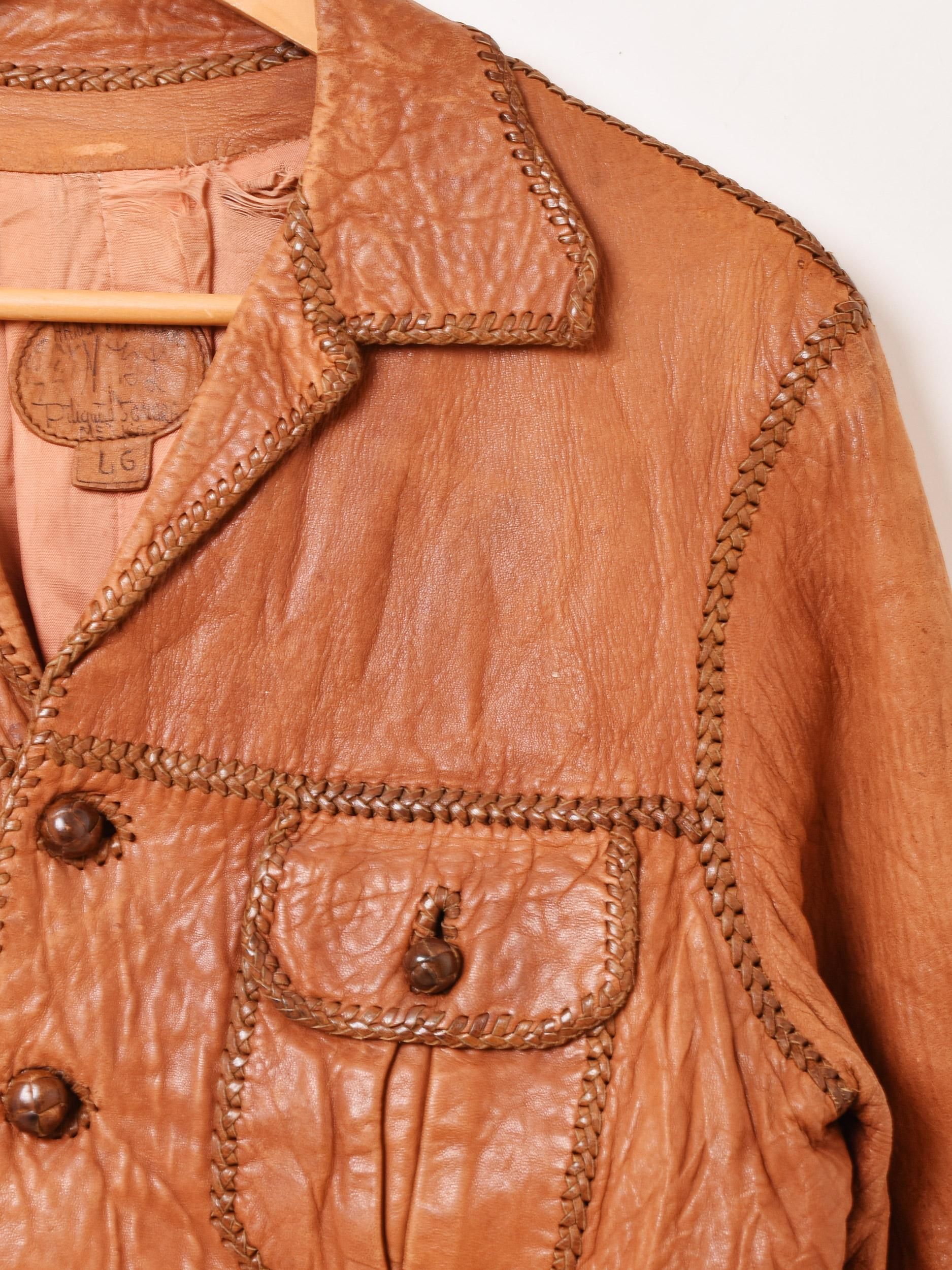 【未使用】NORTH BEACHノースビーチ ムートンポンチョ サーモンピンク 古着 70年代 ノースビーチレザー North Beach Lether ハンド