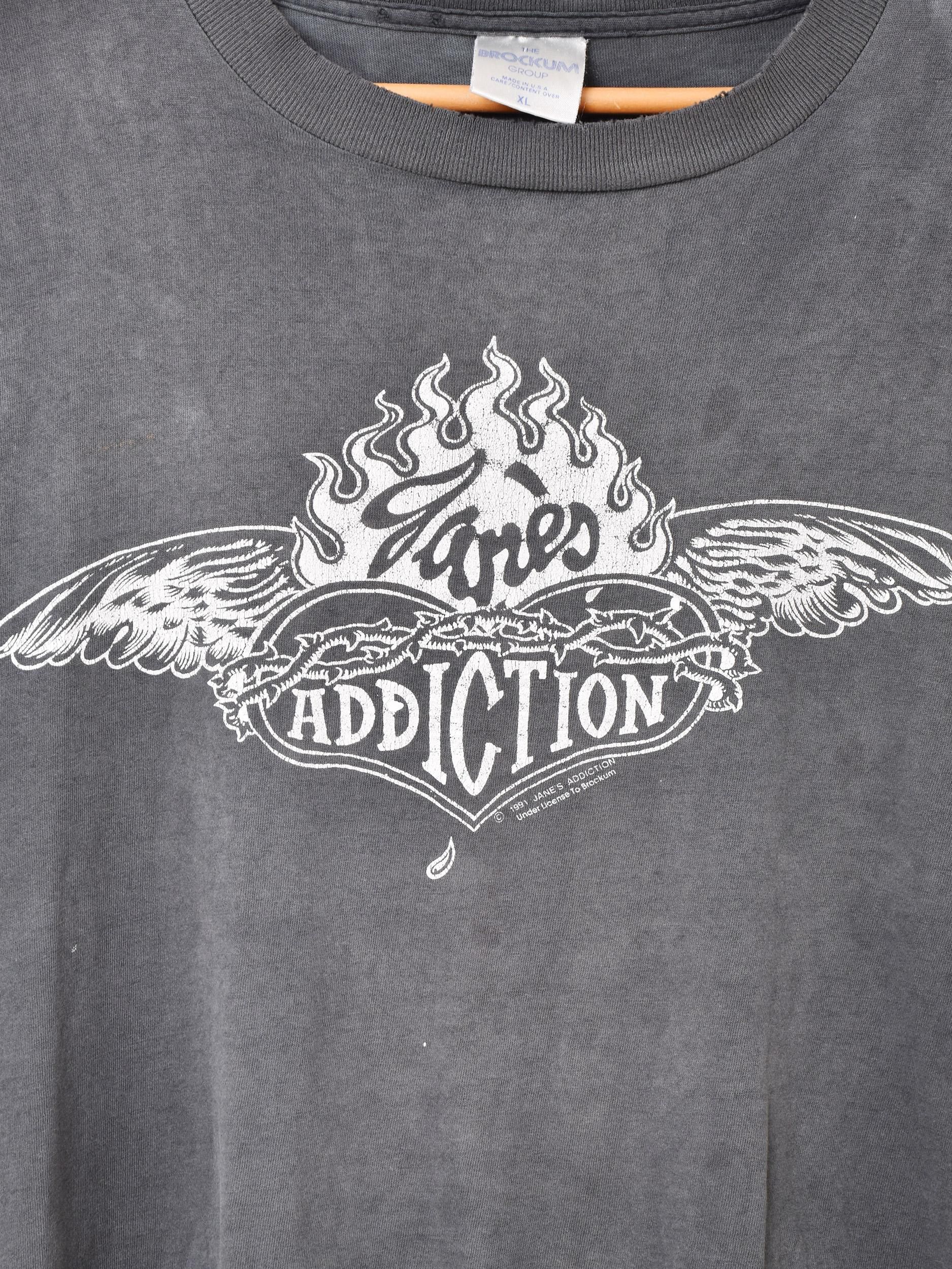 1991's WING LOGO T-shirt | ジェーンズ・アディクション - 古着 1991's WING LOGO T-shirt | ジェーンズ・アディクション - 古着