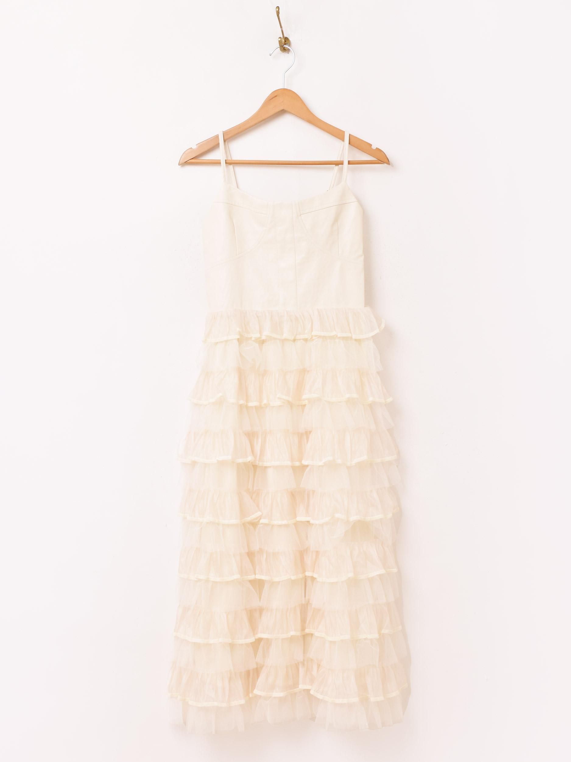 Meridian フリルキャミ | エコレザーワンピ - 古着屋グレープフルーツ