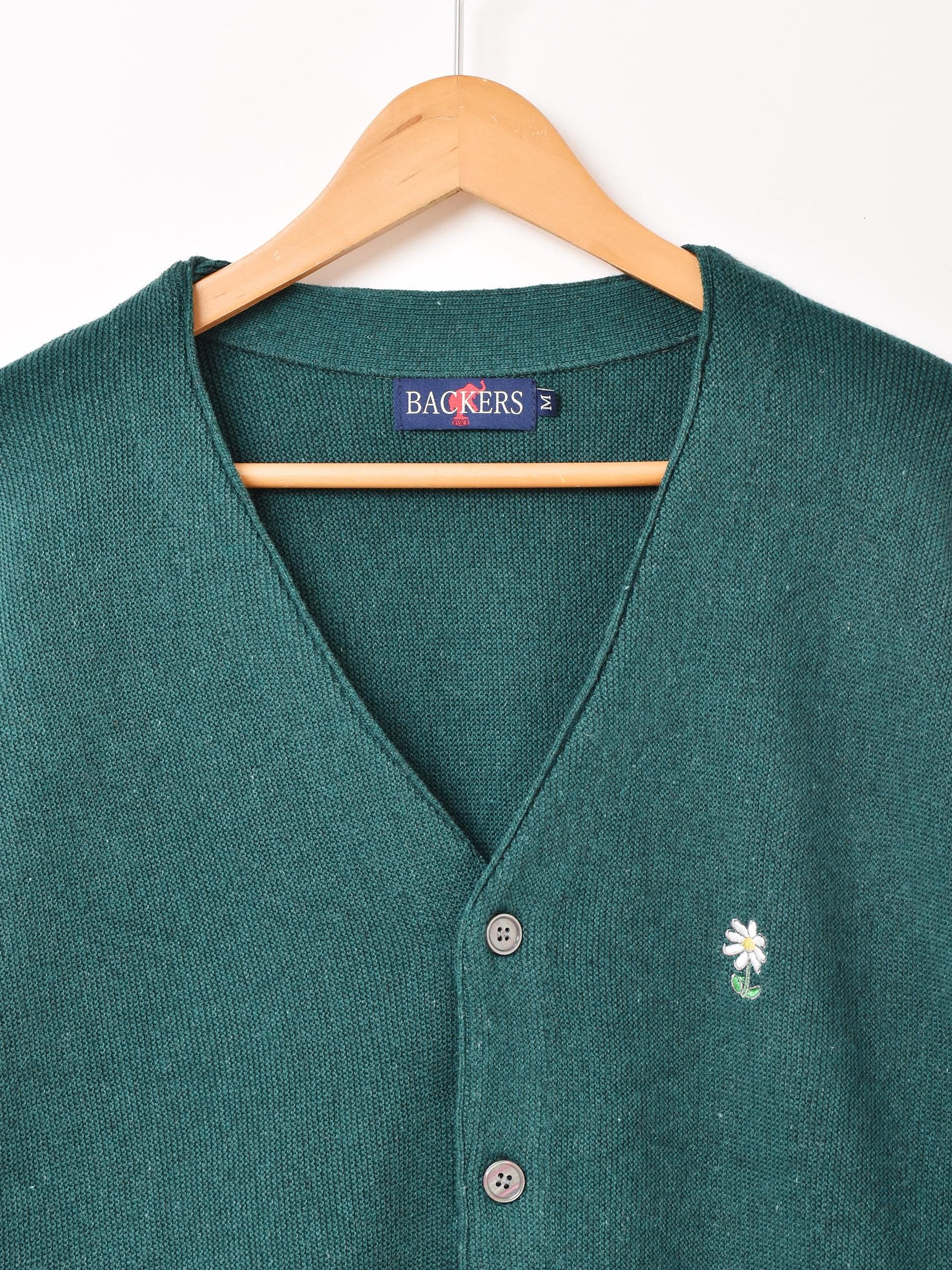 Backers カーディガン | ワンポイント刺繍 - 古着屋 Backers カーディガン | ワンポイント刺繍 - 古着屋