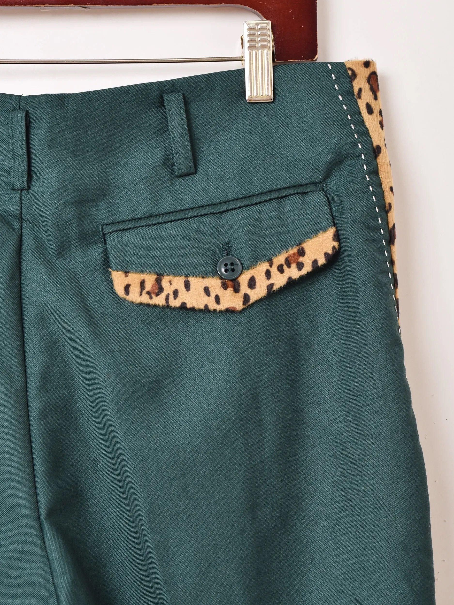 レオパードラインロカビリーパンツ | グリーン - 古着屋