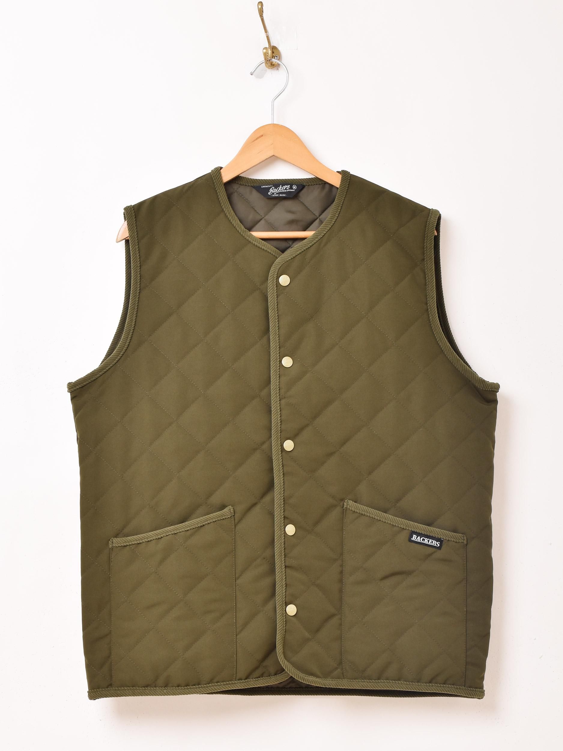 キルティングベスト | Backers | サックスブルー - 古着屋