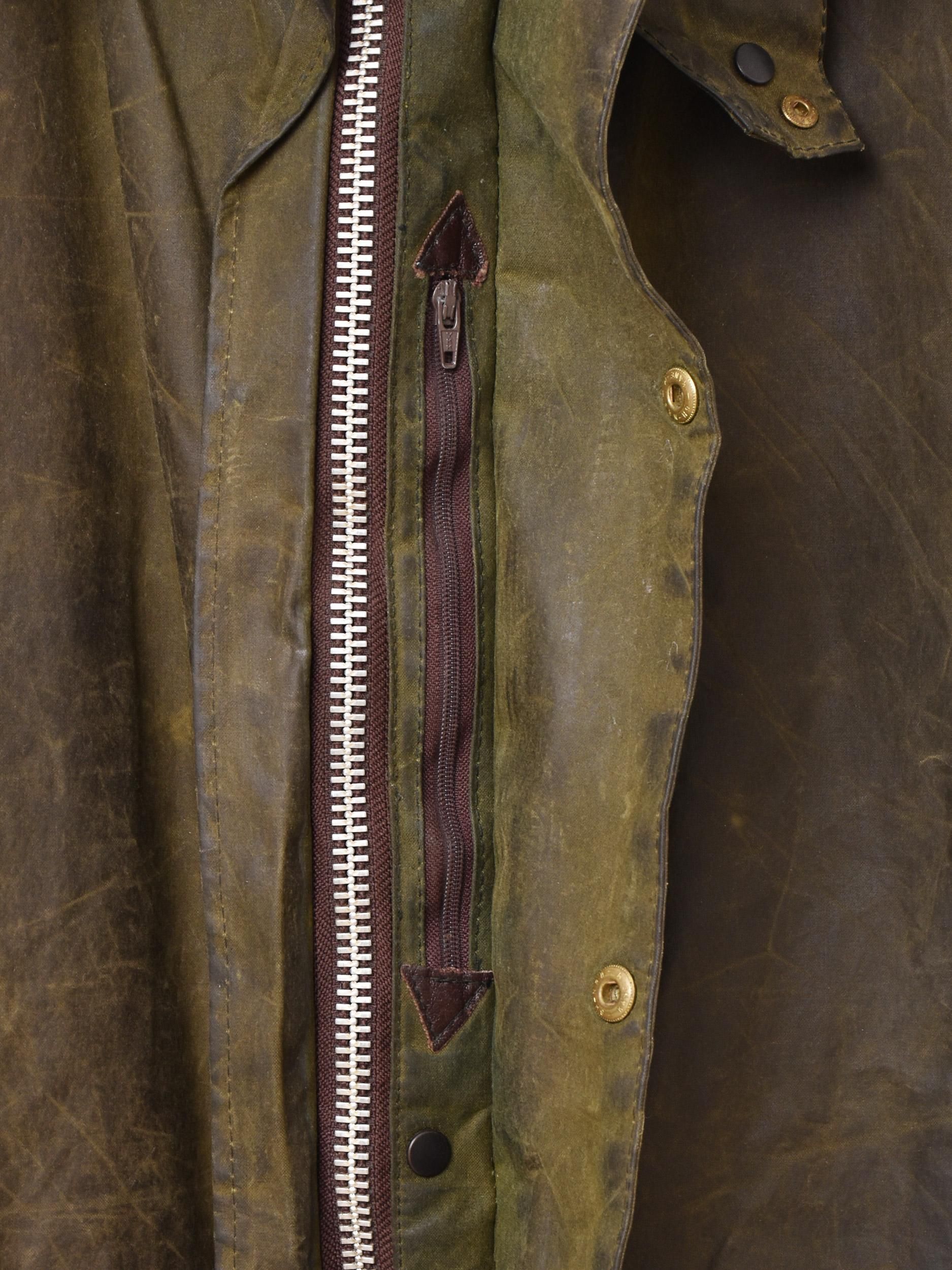 【イギリス製】【Barbour】NORTHUMBRIA 80s セージグリーン VINTAGE】91s 3warrant Barbour NORTHUMBRIA Sage C38 - 毎日を